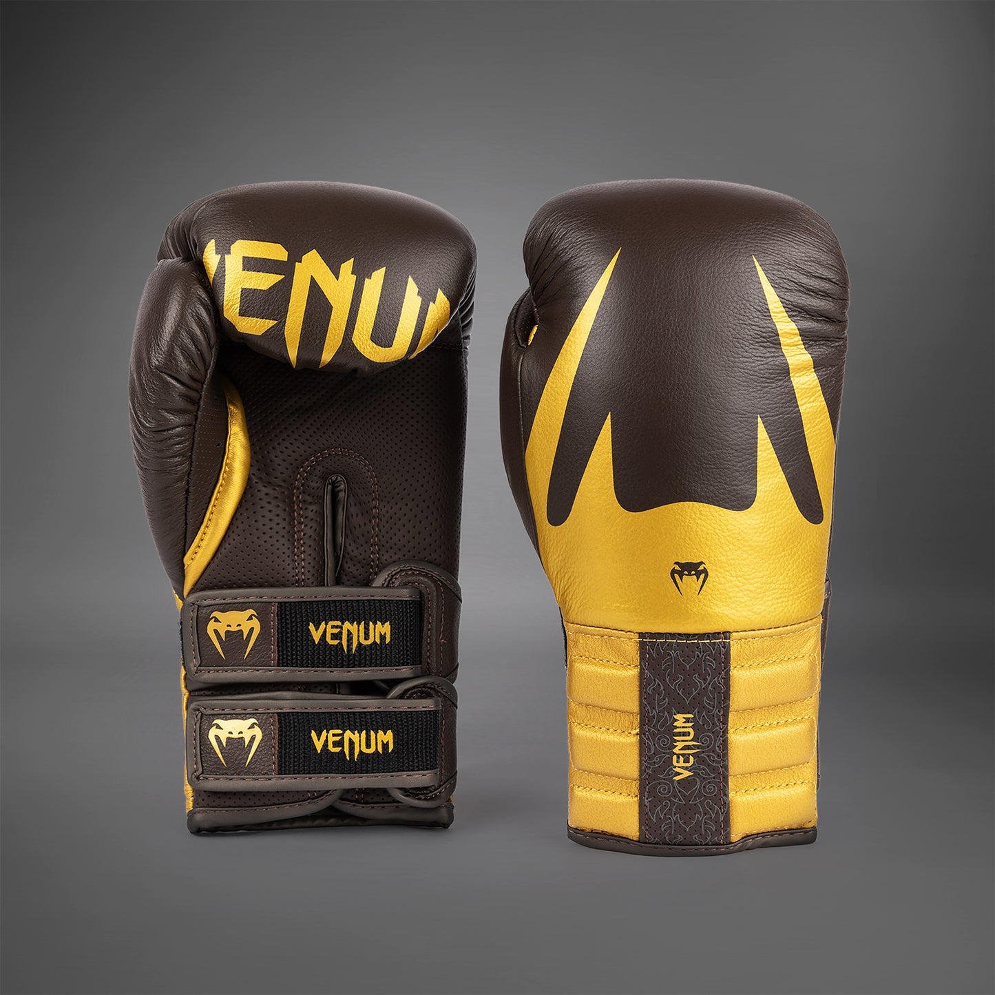 Venum Reverso Guanti da Boxe - Cioccolato/Oro