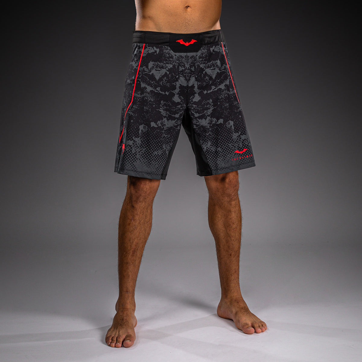 Venum x Batman Fightshort - Nero/Grigio/Rosso