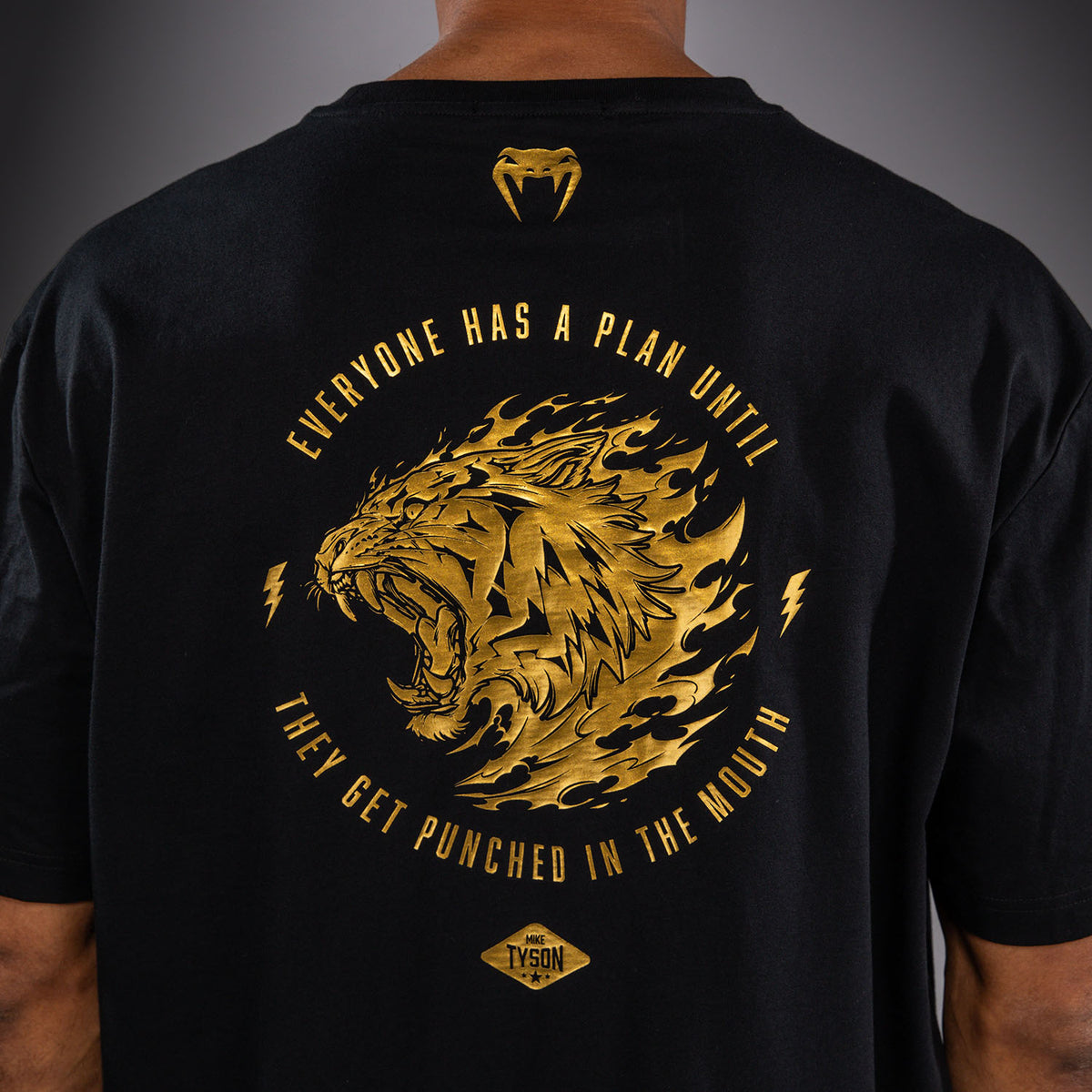 Venum x Mike Tyson Tiger Maglietta - Nero/Oro