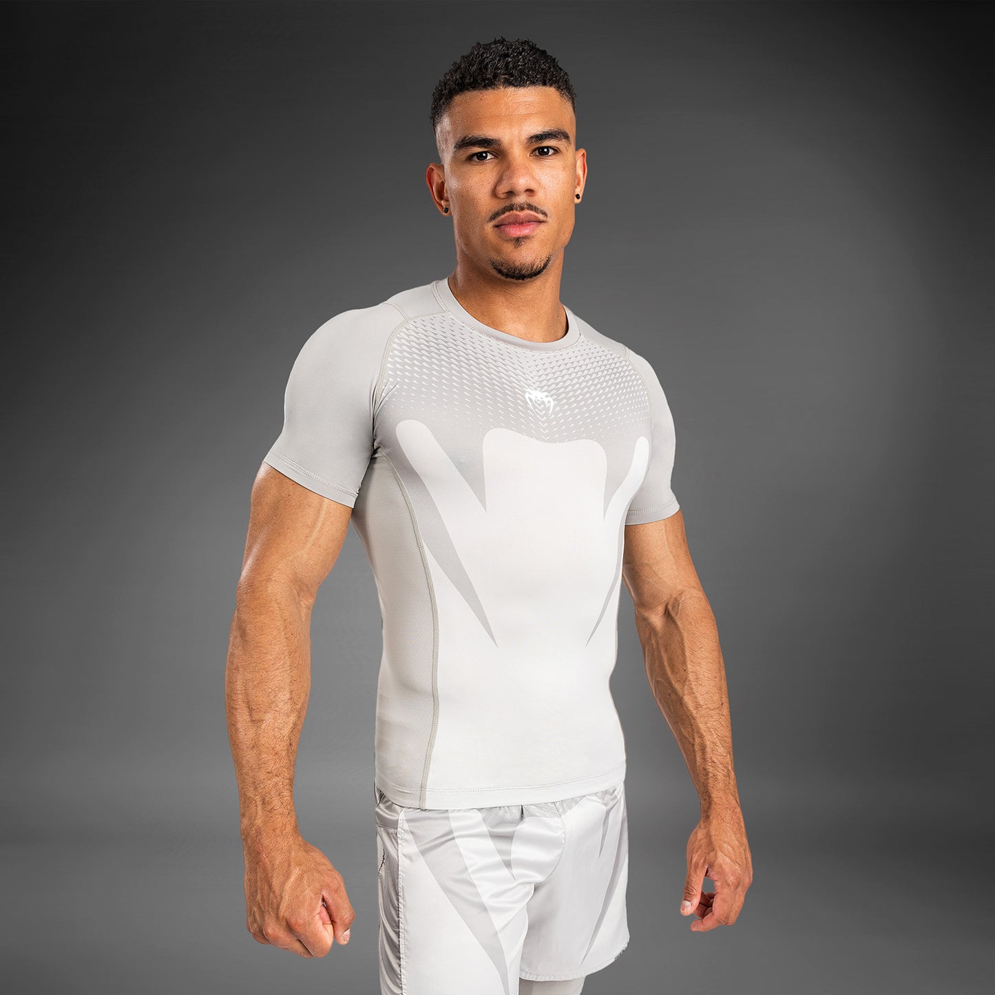Venum Attack Rashguard a Maniche Corte da Uomo - Sabbia