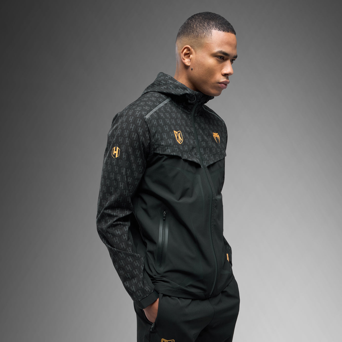 FK x Venum Hexagone MMA Tuta Tuta completa (giacca + pantaloni) - Nero/Oro