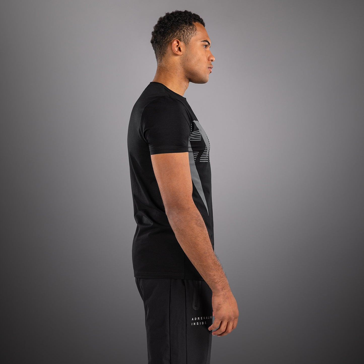 Venum Adrenaline T-Shirt – Nero/Grigio Argento