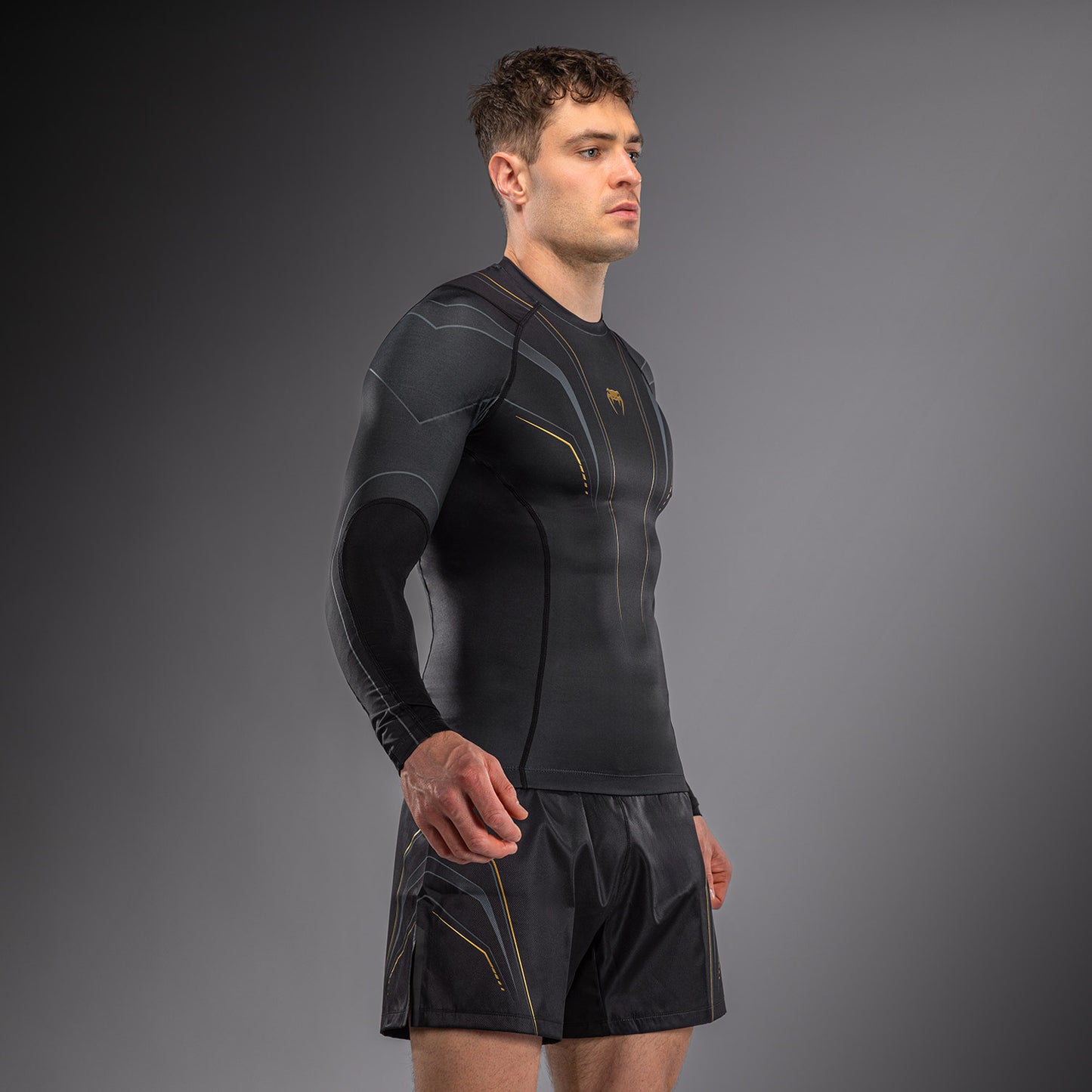Venum Streamline Rashguard a Maniche Lunghe – Nero/Oro