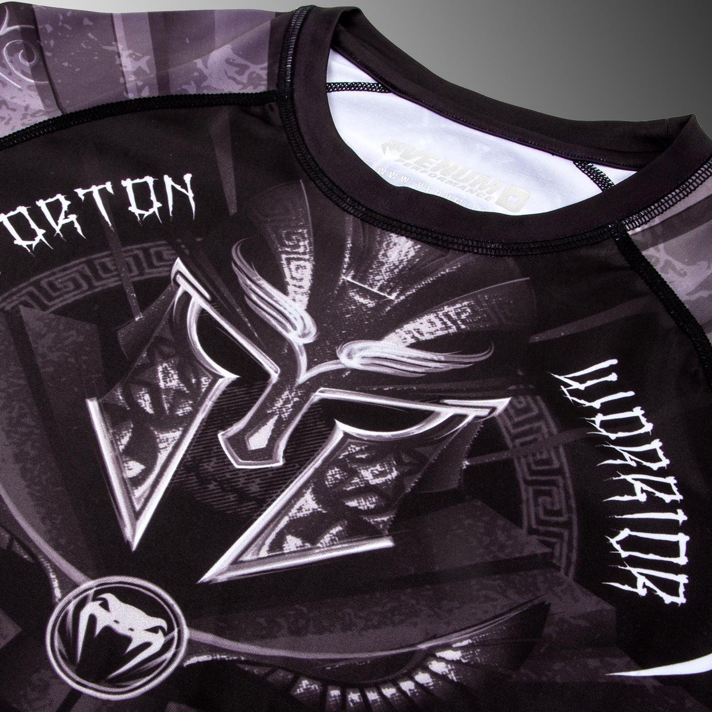 Venum Gladiator 3.0 Rashguard a maniche corte - Nera/Bianco