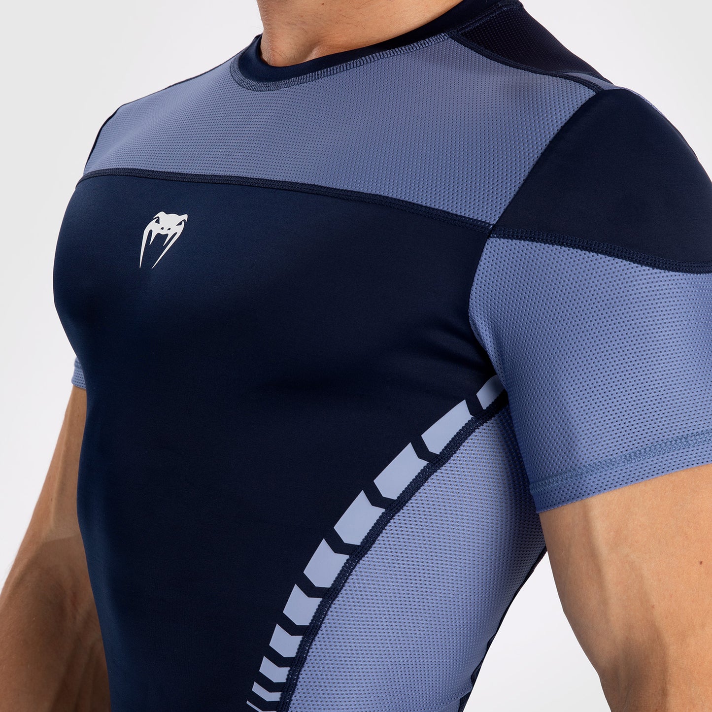 Venum Tempest Rashguard a maniche corte - Blu Navy/Blu