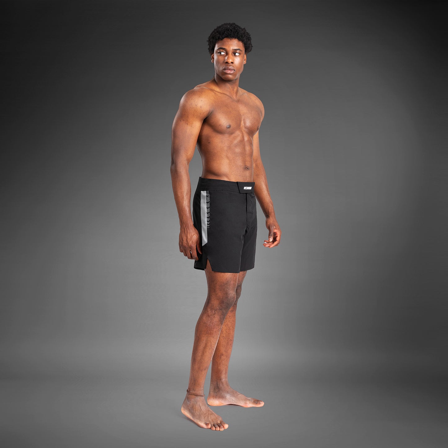 Venum Tempest Pantaloncini da Combattimento per Uomo - Nero/Grigio