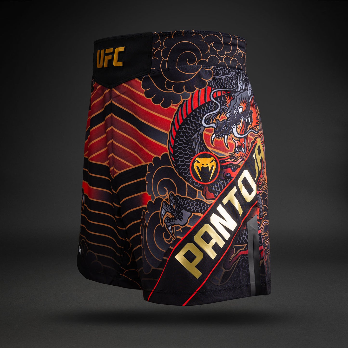 UFC Unrivaled by Venum Uomo Alexandre Pantoja Short Fit Fight Short - Rosso
