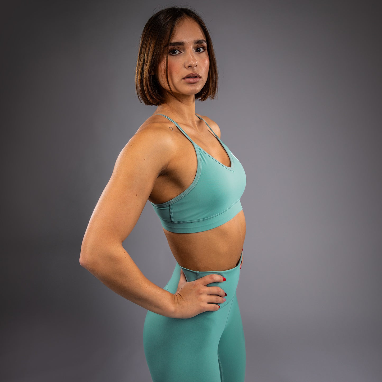 Venum Essential Low Impact Sports Bra da Donna - Verde Acqua