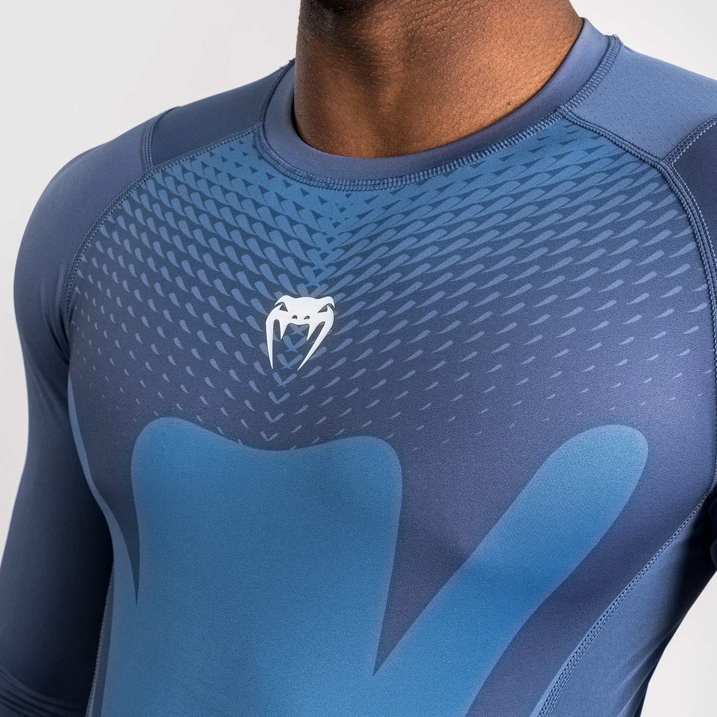 Venum Attack Rashguard a Maniche Lunghe da Uomo - Blu navy