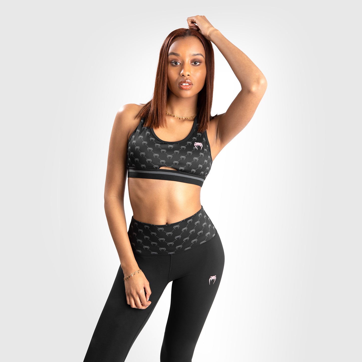 Leggings Monogram Venum – Nero//Oro rosa