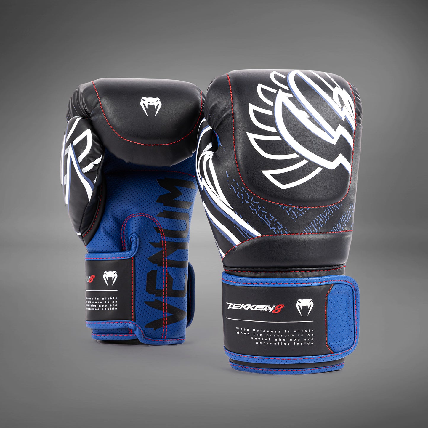 Venum x TEKKEN 8 - Jin Kazama Guanti da Boxe - Blu/Nero/Bianco