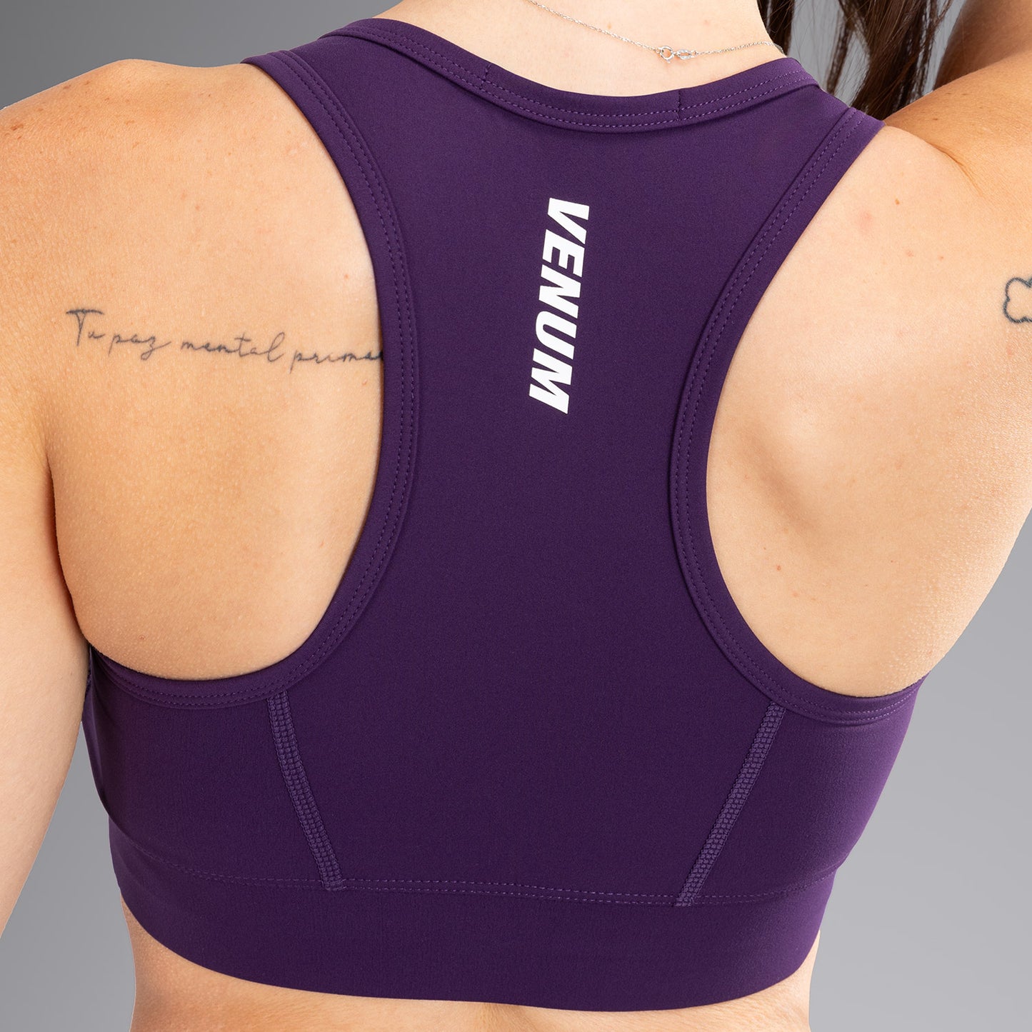 Venum Essential Medium Impact Sports Bra da Donna - Viola Scuro