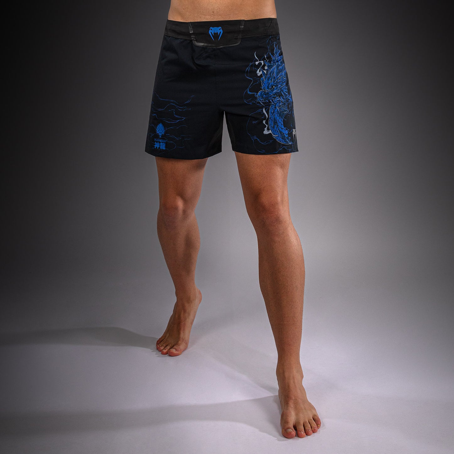 Venum Thunder Dragon Pantaloncini da Combattimento – Nero/Blu Reale