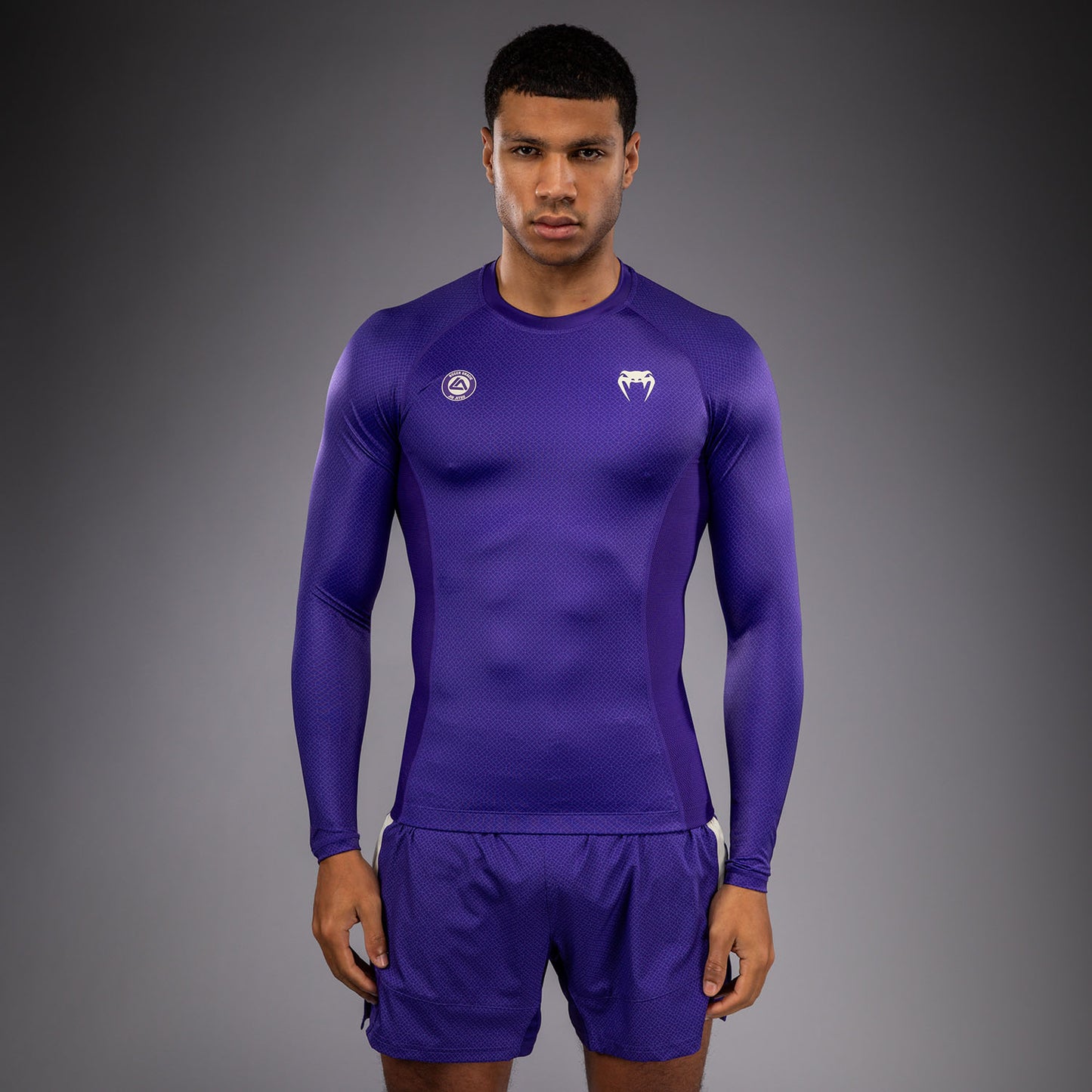 Venum x Roger Gracie Academy Rashguard a Maniche Lunghe - Viola