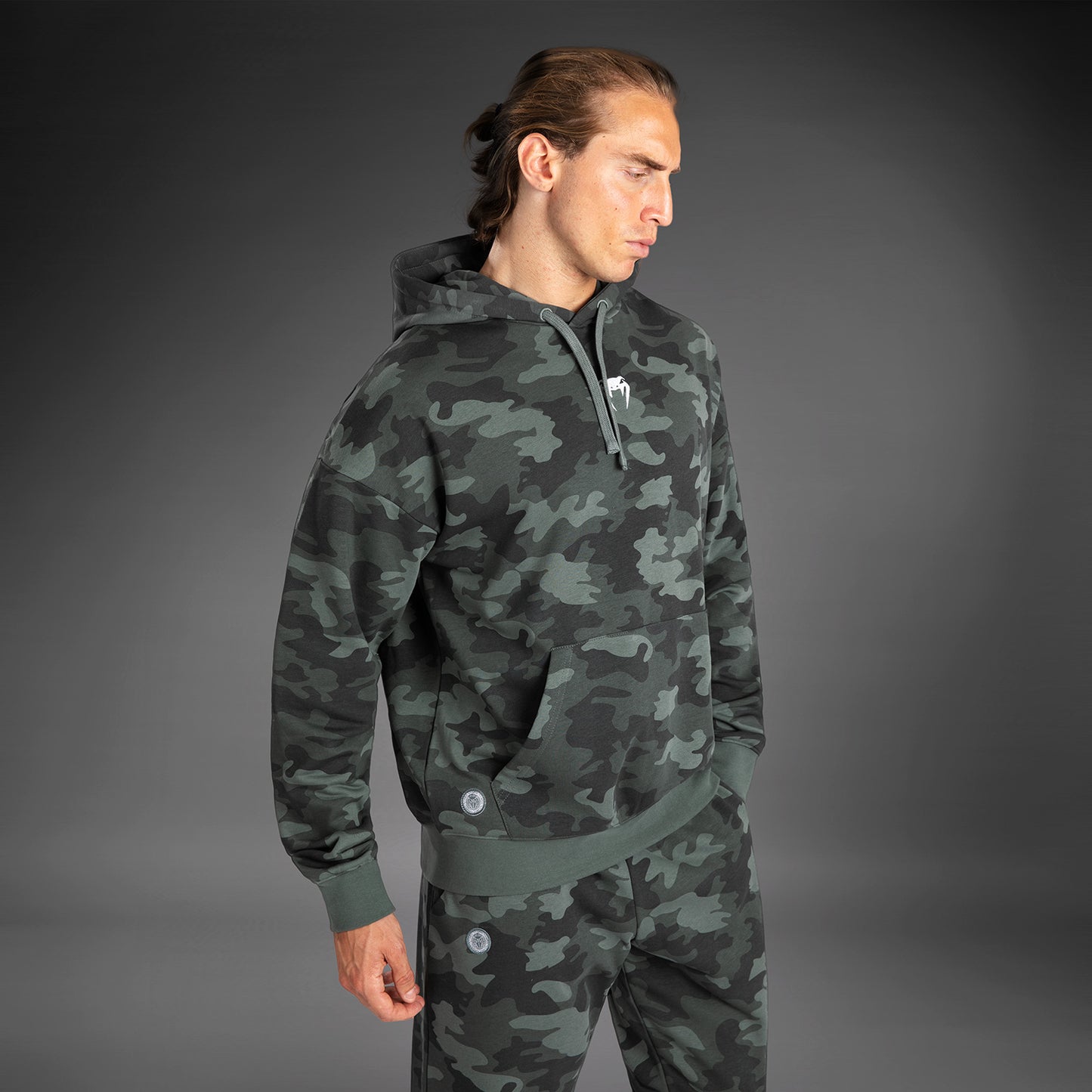 Venum Vortex XL Felpa con cappuccio da Uomo - Camo Kaki