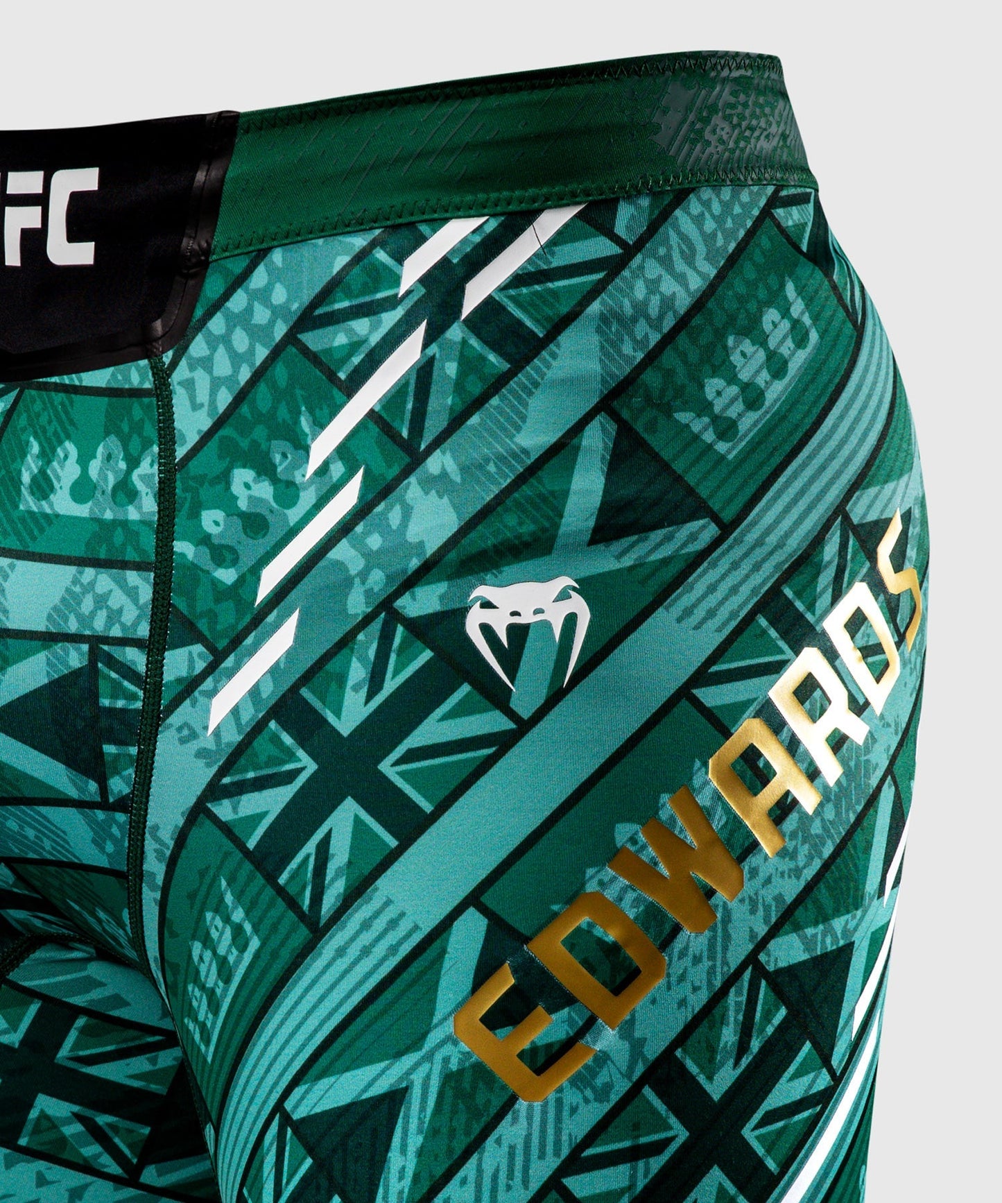 UFC Unrivaled by Venum Leon Edwards Pantaloni Vale Tudo Uomini - Verde