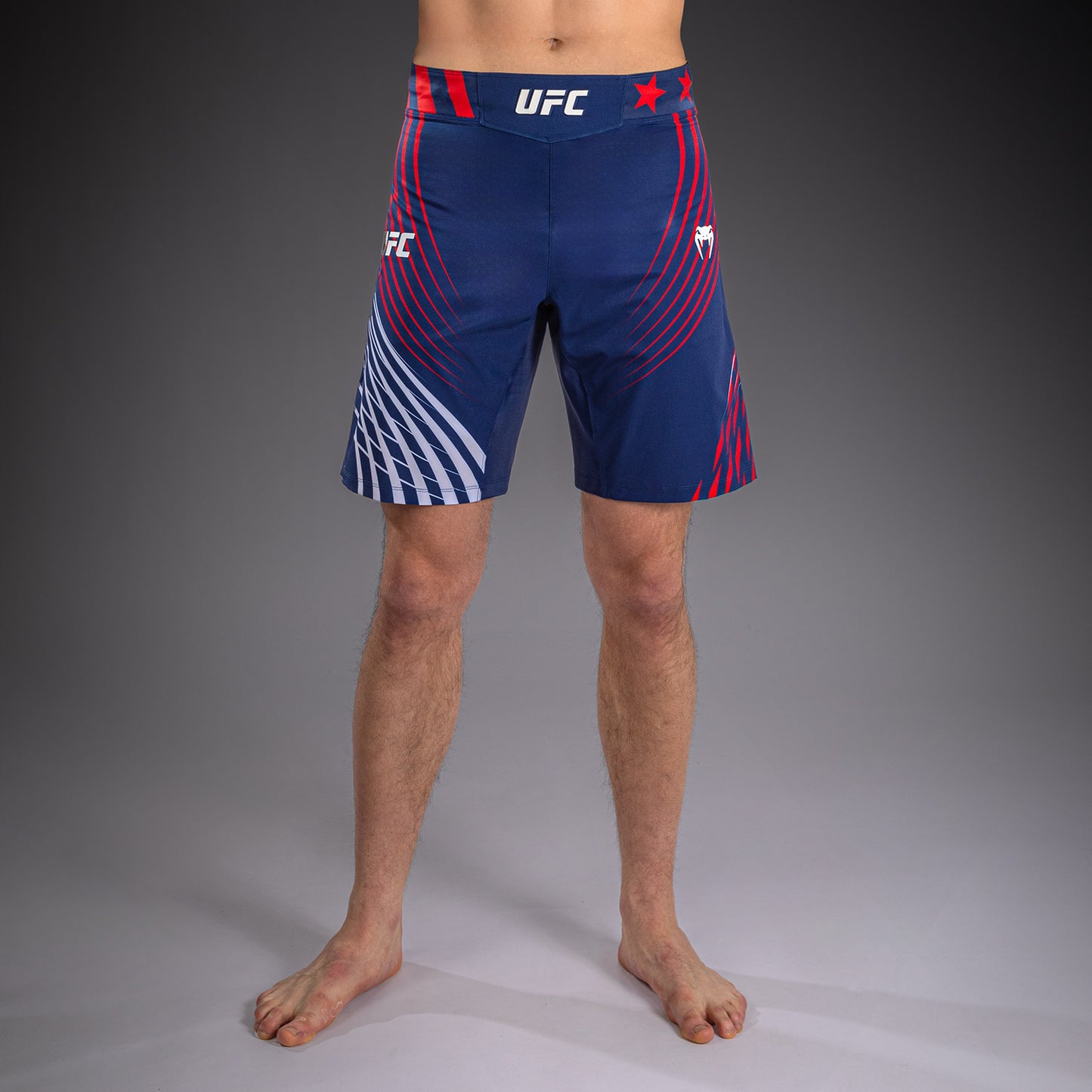 Official UFC Freedom 250 by Venum Authentic Fight Night Pantaloncini da combattimento taglio lungo da uomo - Blu