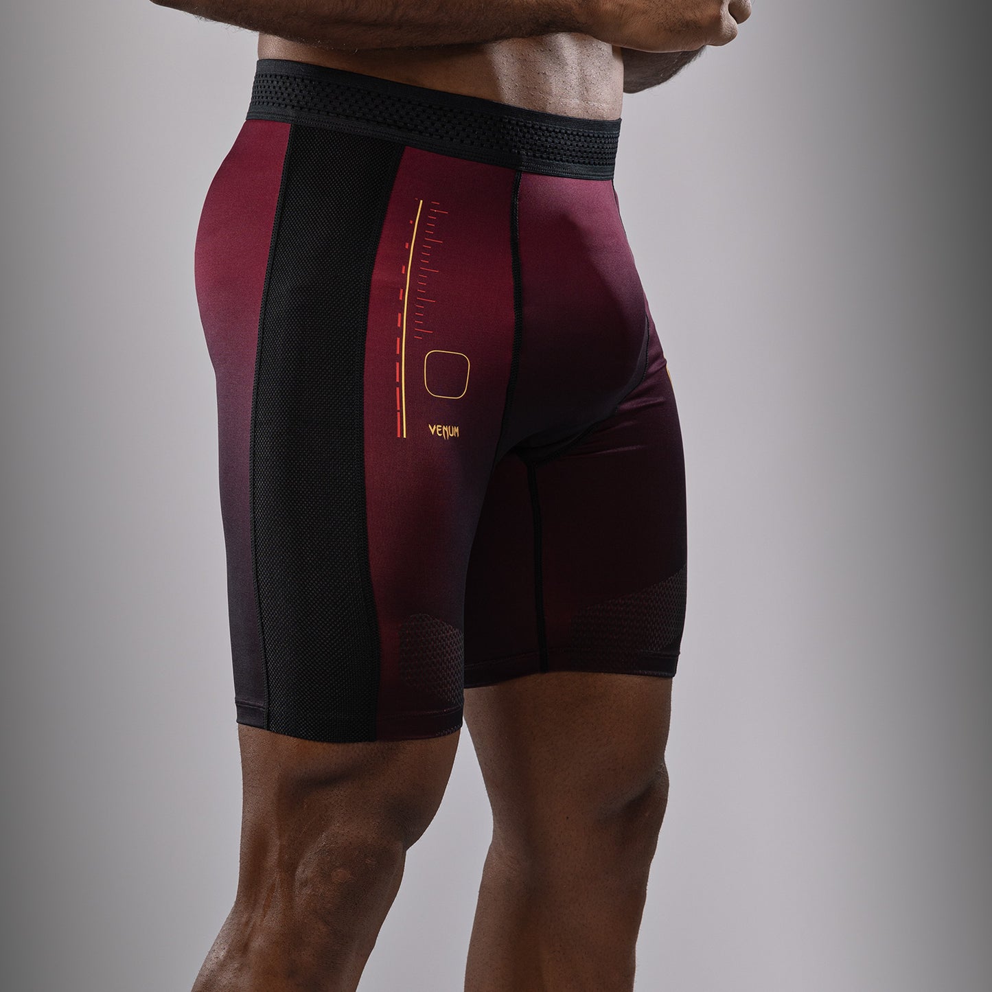Venum Tactical XT  Pantaloncini a compressione - Nero/Bordeaux/Oro