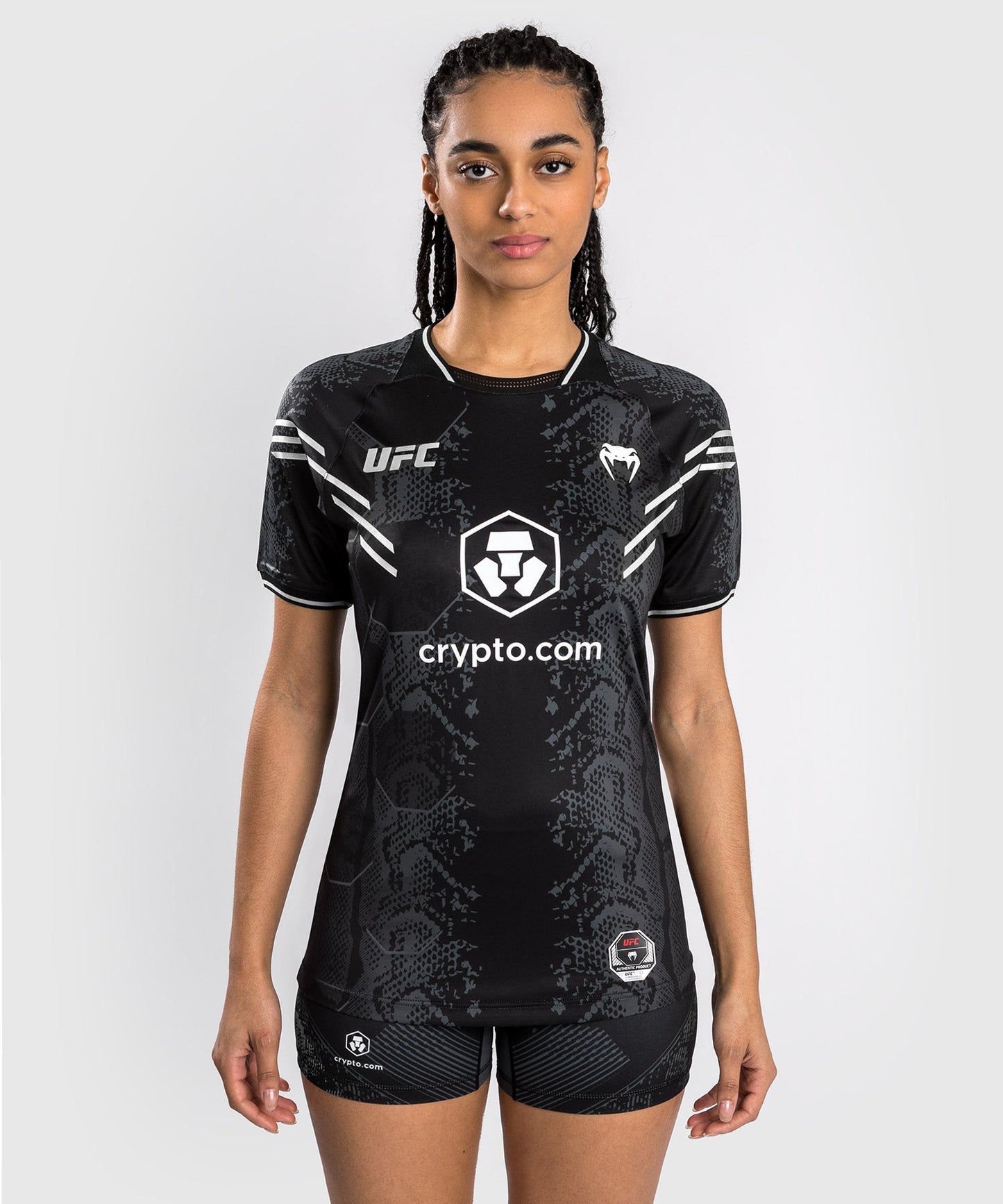 UFC Adrenaline by Venum Authentic Fight Night Maglia Dry Tech Personalizzata da Donna - Nero