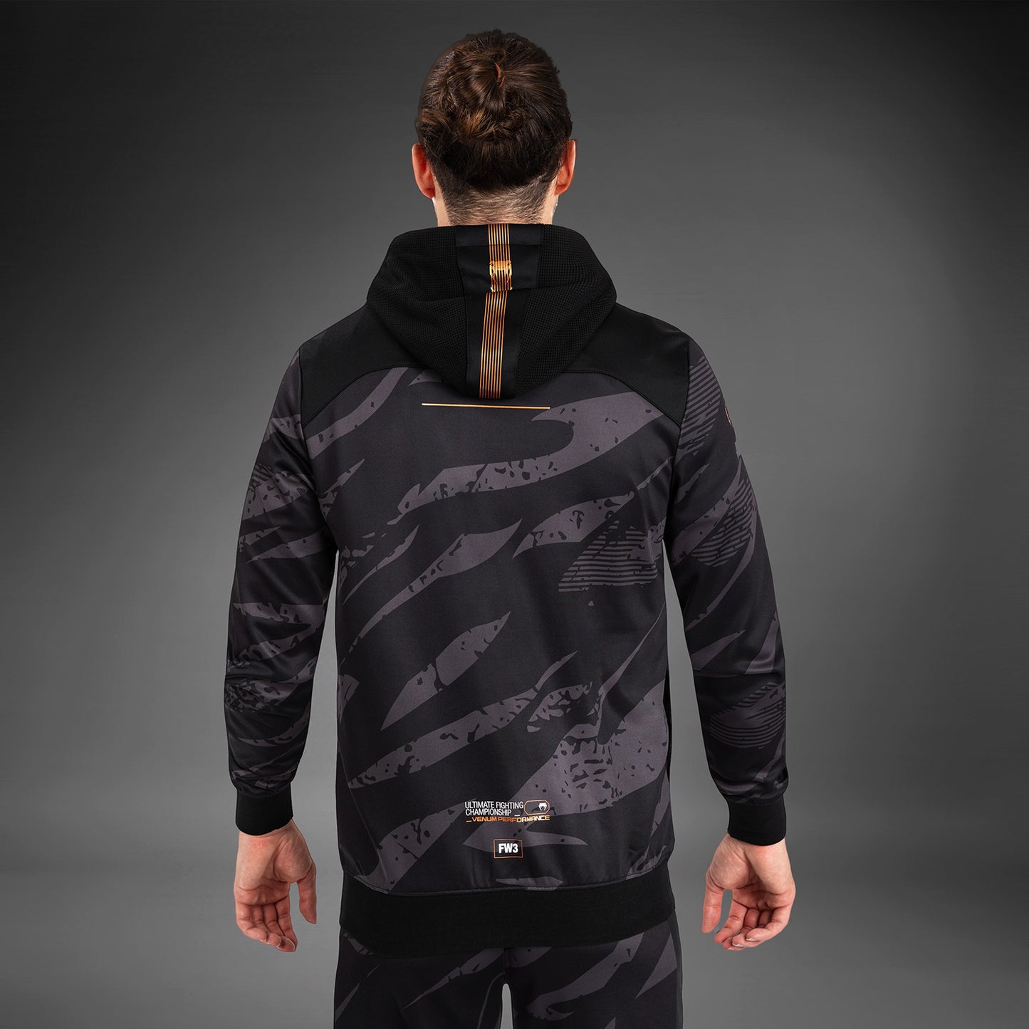 UFC Adrenaline by Venum Fight Week Felpa Con Cappuccio e zip da Uomo - Urban Camo