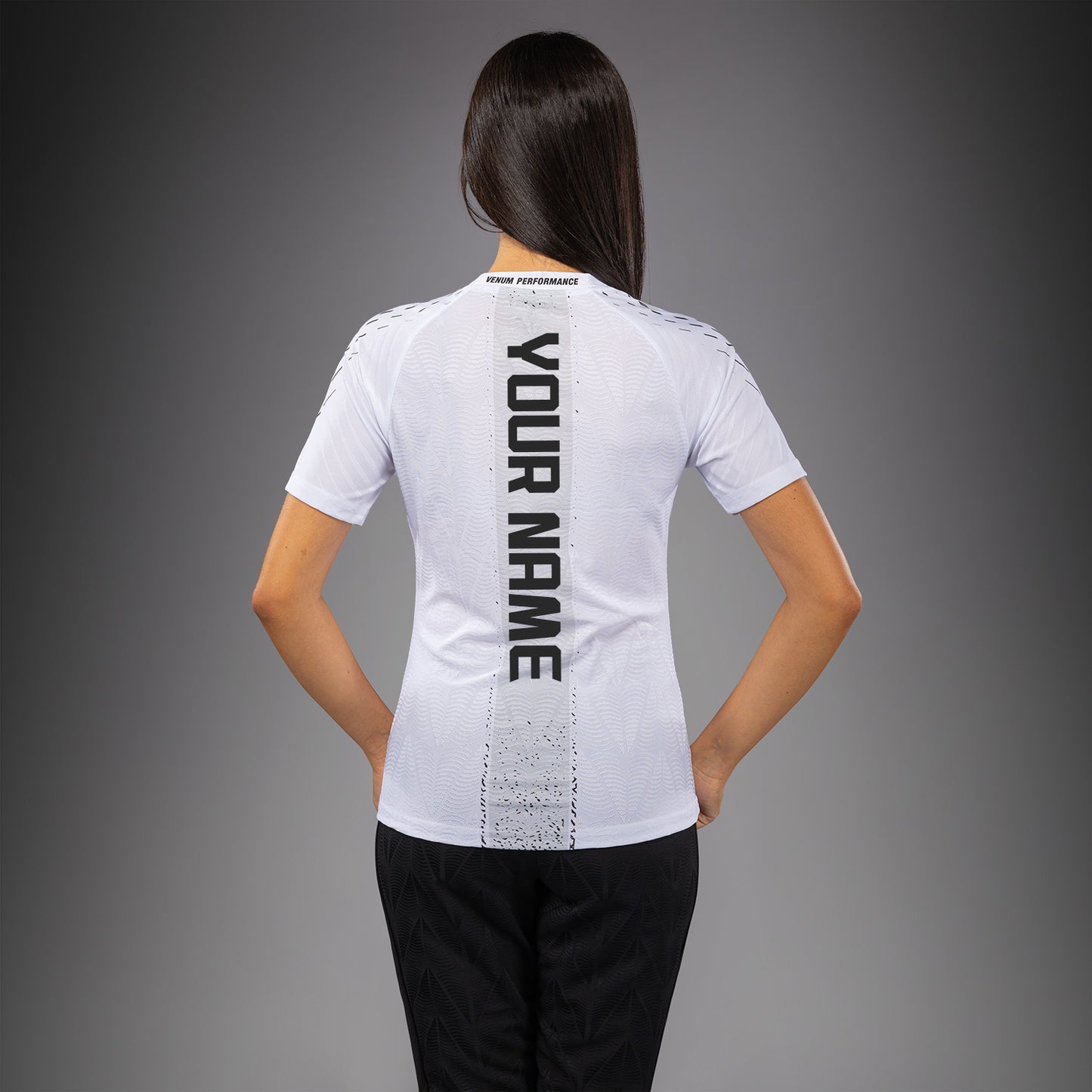 UFC Zenith by Venum Authentic Fight Night Maglia ufficiale Walkout Donna Personalizzato - Bianco