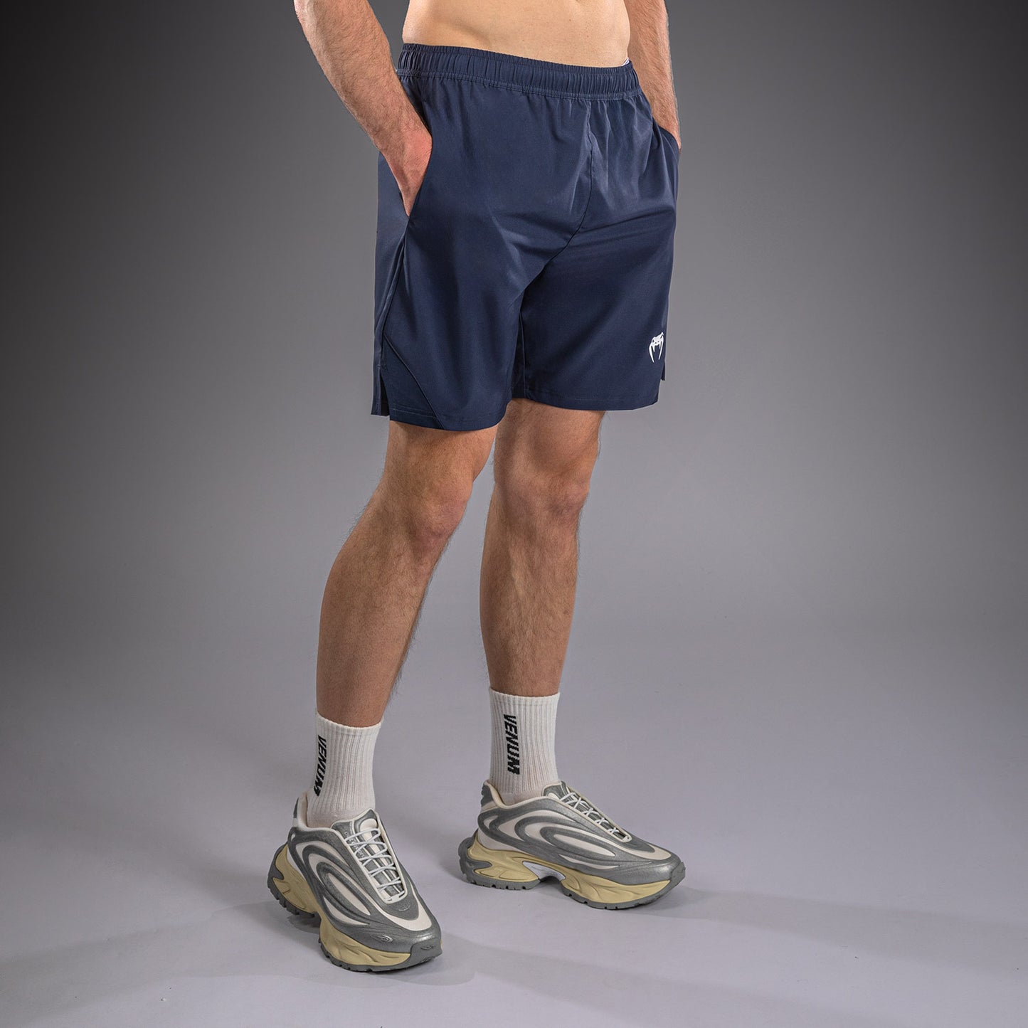 Venum Contender Shorts da allenamento - Blu navy/Bianco