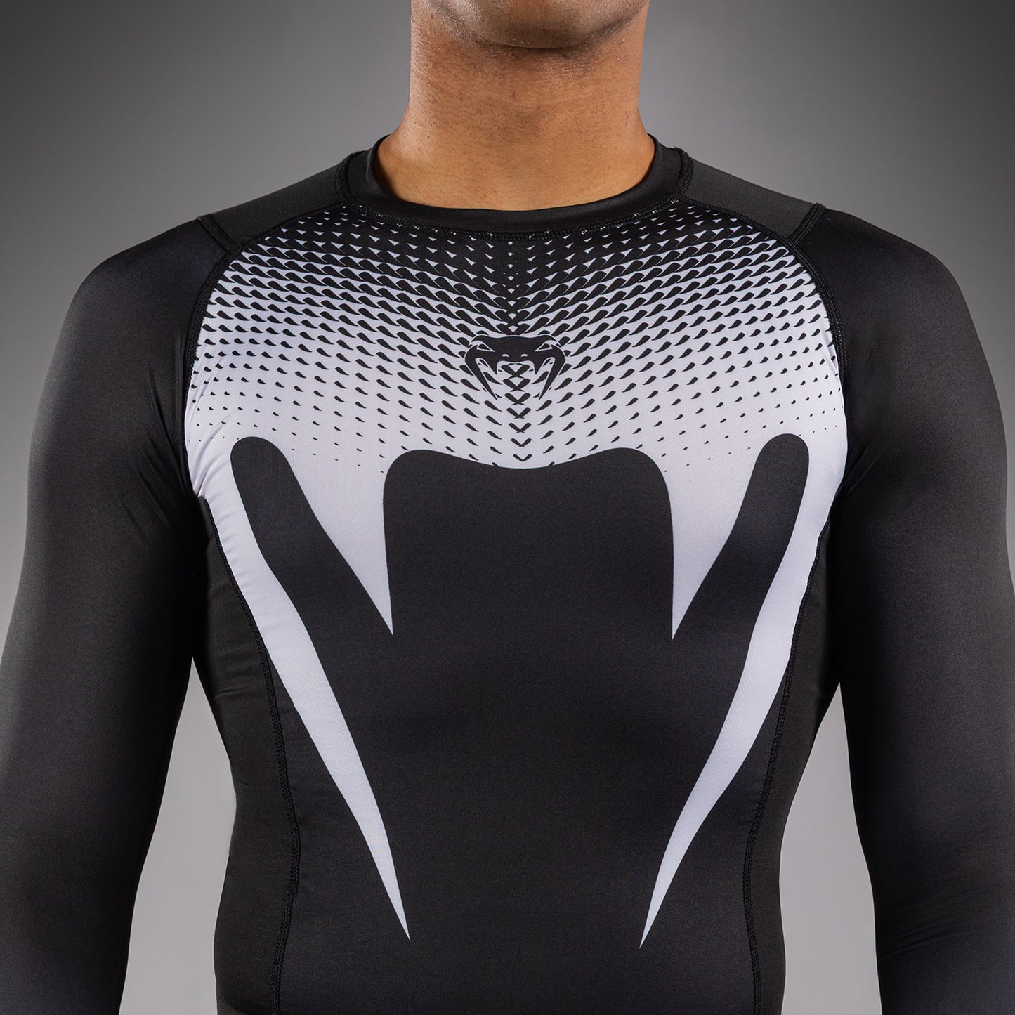 Venum No Gi Rashguards - Nero/Bianco