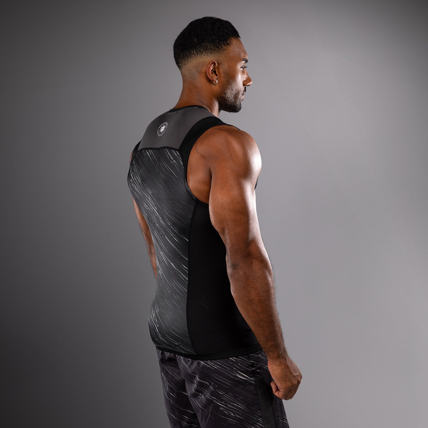 Venum Rapid Rashguard Senza Maniche - Nero/Grigio Tempesta