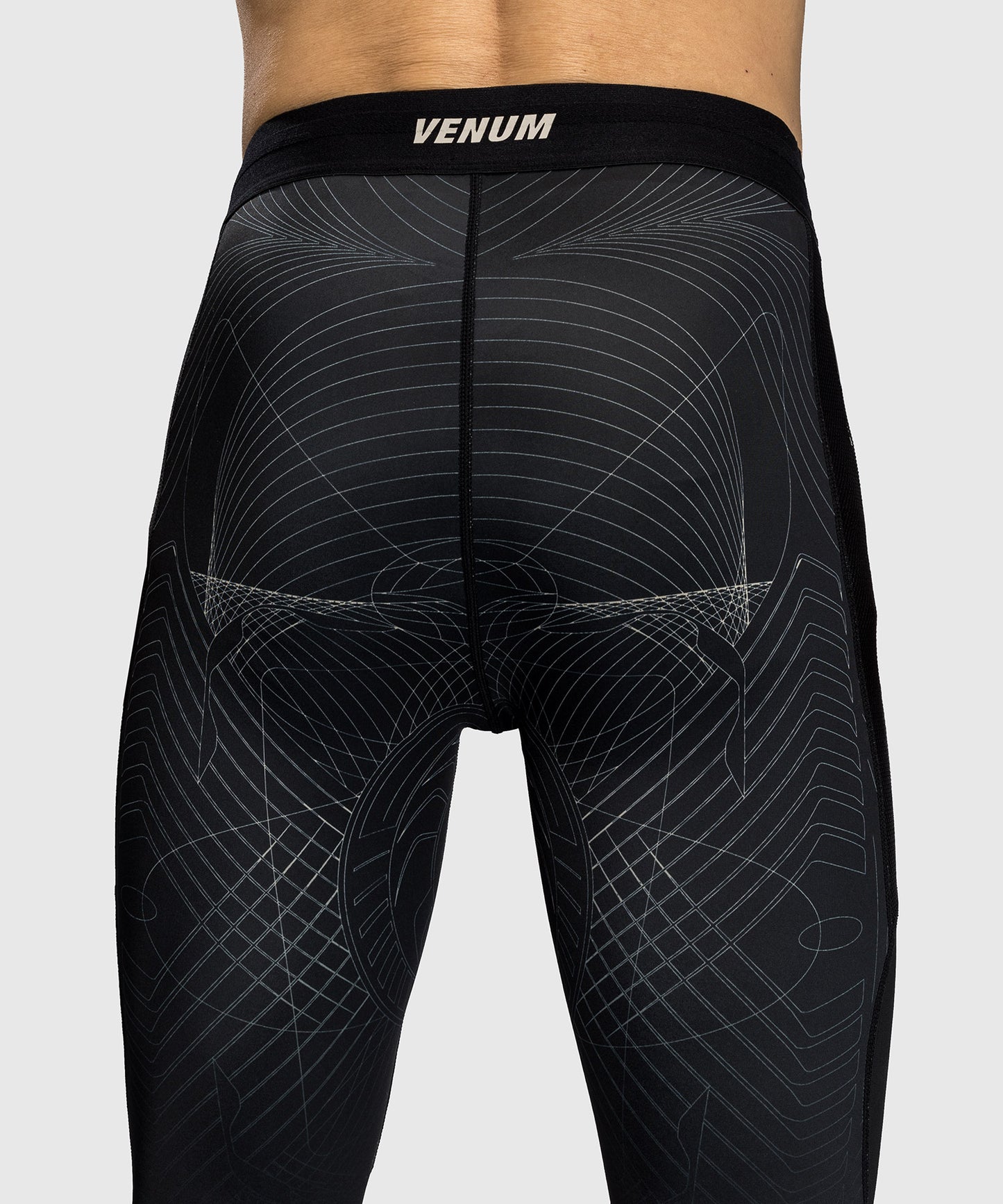 Venum G-Fit Air Pantaloni Compressione da Uomo - Nero Profondo/Sabbia Del Deserto