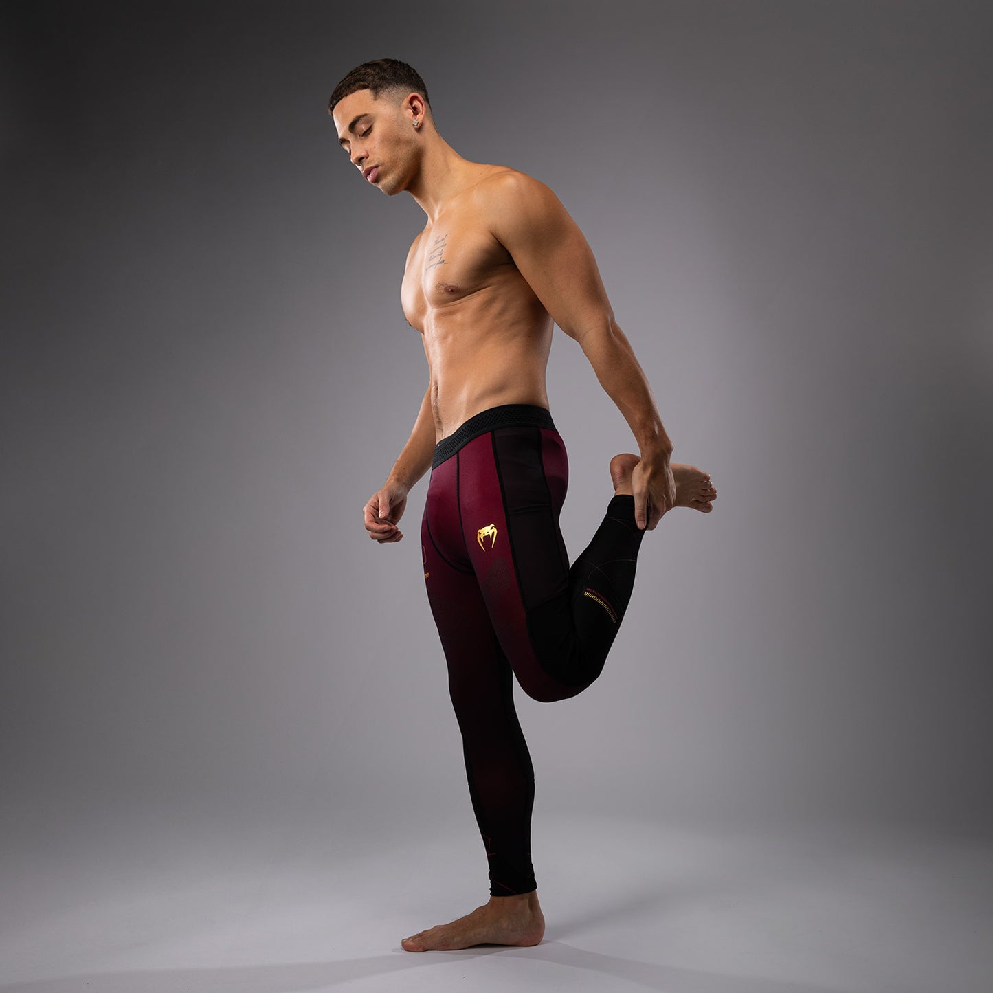Venum Tactical XT Pantaloni a compressione - nero/bordeaux/oro