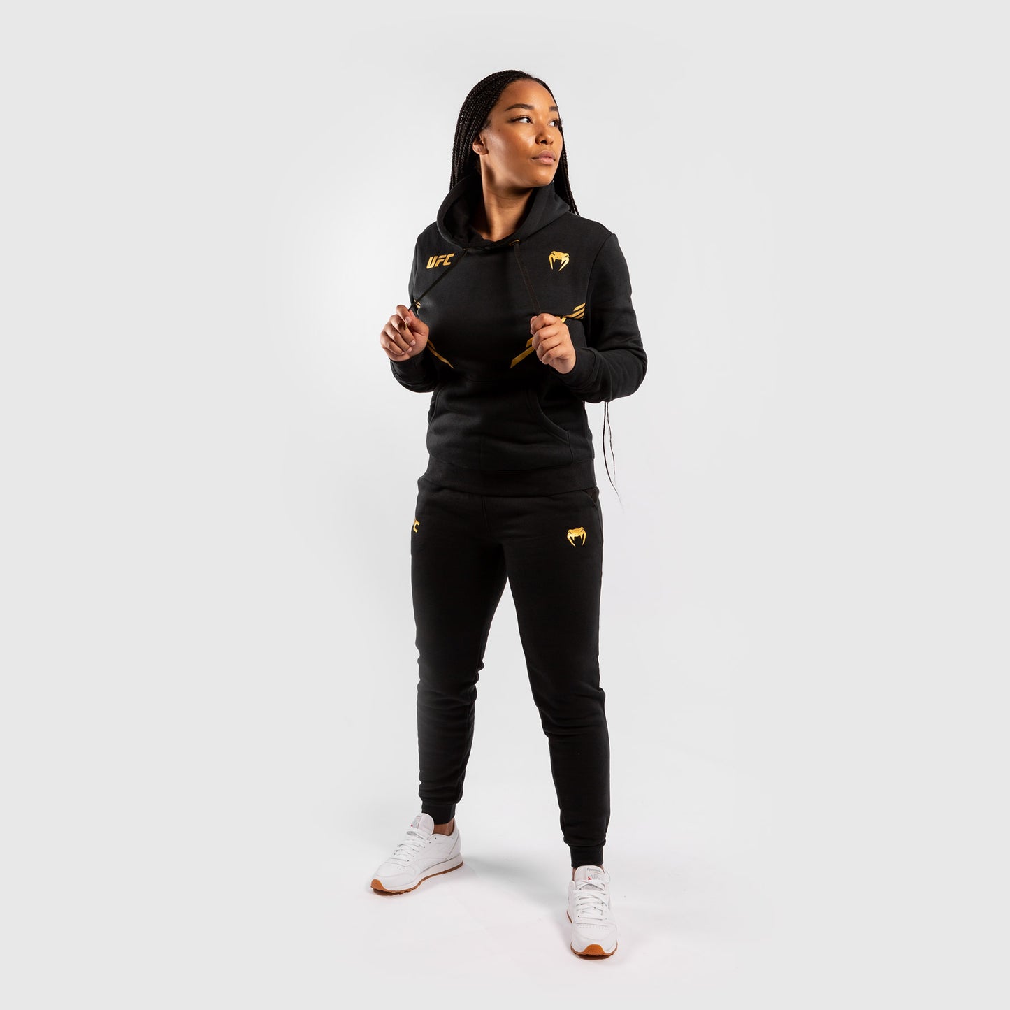 Felpa Con Cappuccio Donna UFC Venum Replica - Campione