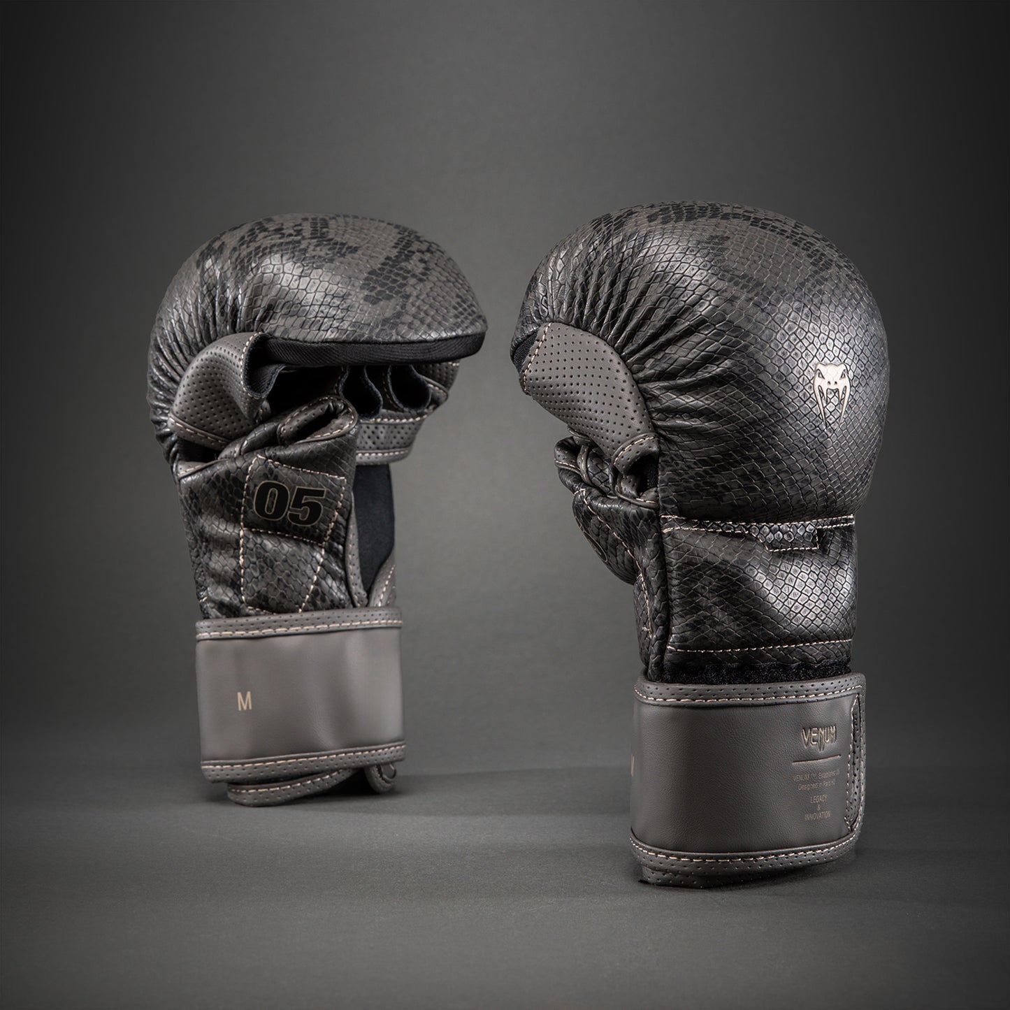 Venum Impact Evo Scales Guanti da sparring MMA - Grigio scuro