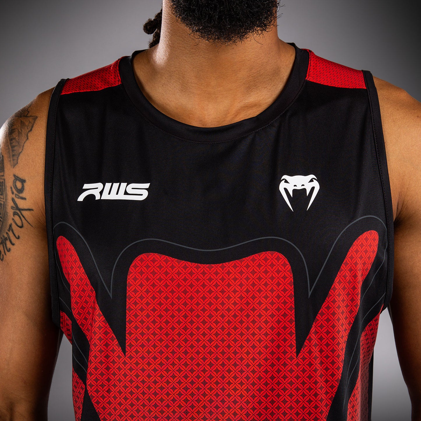 Venum x RWS 2.0 Canotta Dry-Tech da uomo – Nero/Rosso
