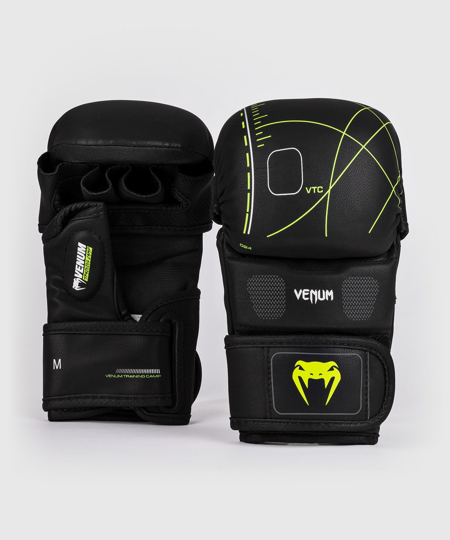 Venum Training Camp 4.0 Guanti da sparring per MMA - Nero/Verde chiaro