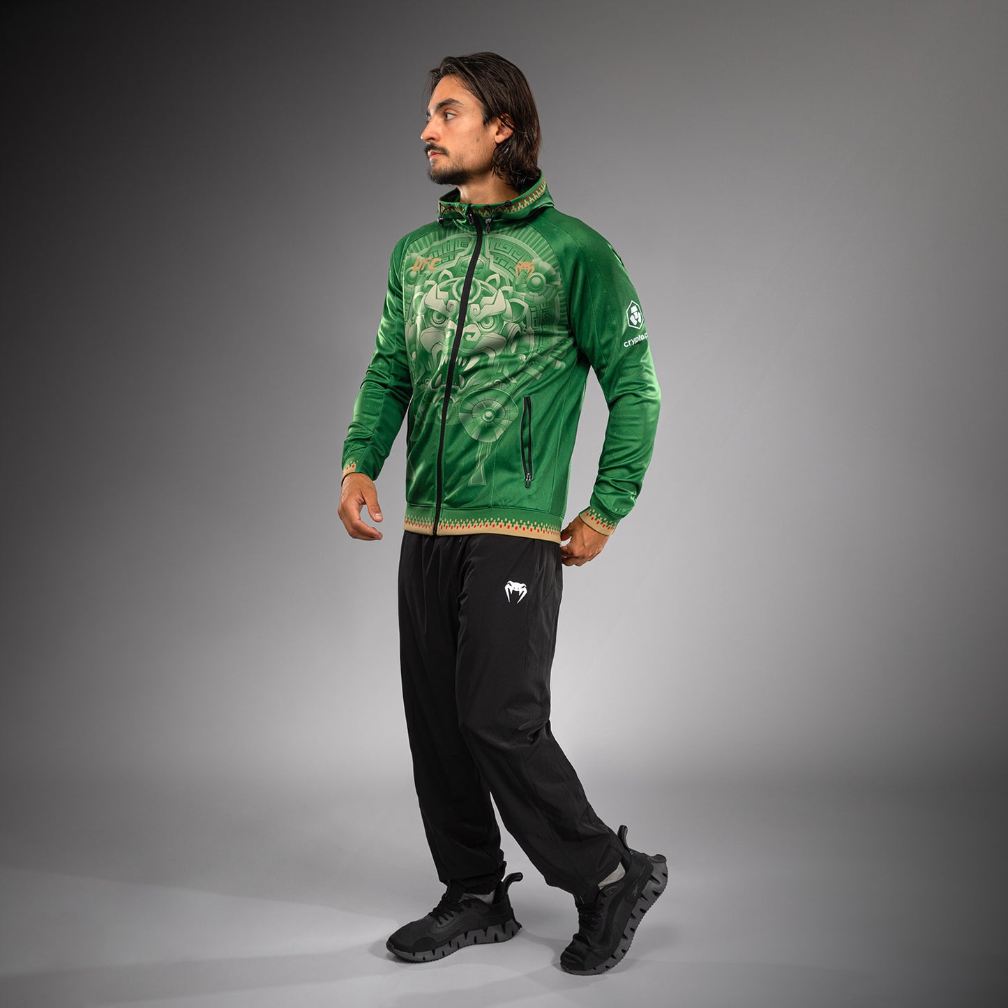 Noche UFC 2.0 By Venum Authentic Fight Night Felpa con cappuccio - Verde