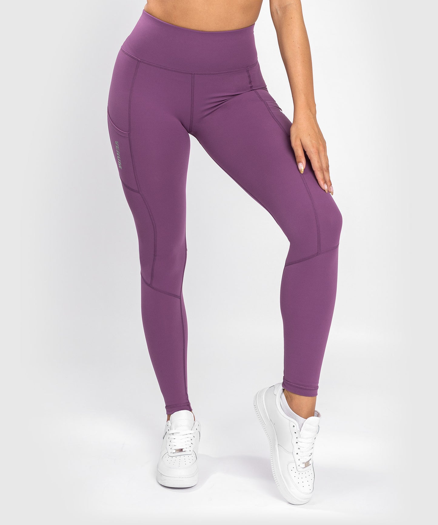 Leggings Venum Essential Performance - Dusky Orchid/Argento Spazzolato