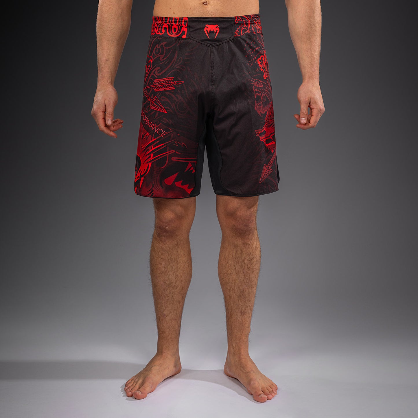 Venum Wolf Atak Pantaloncini da Combattimento – Nero/Rosso