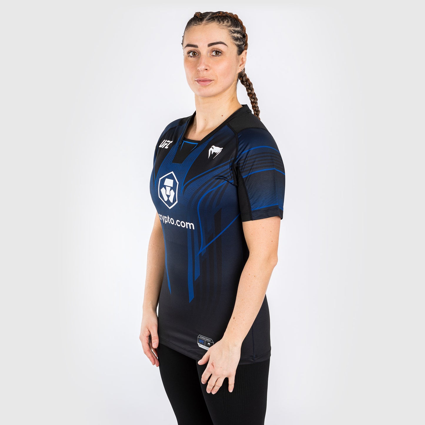 Maglia Walkout da donna UFC Venum personalizzata Authentic Fight Night 2.0 - Midnight Edition
