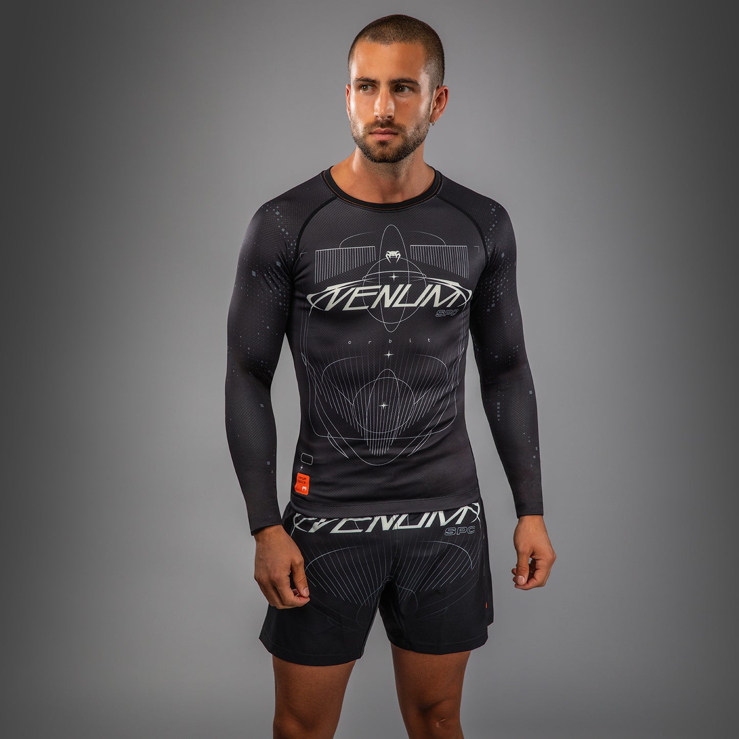 Venum Eclipse Rashguard a manica lunga – Nero/Avorio