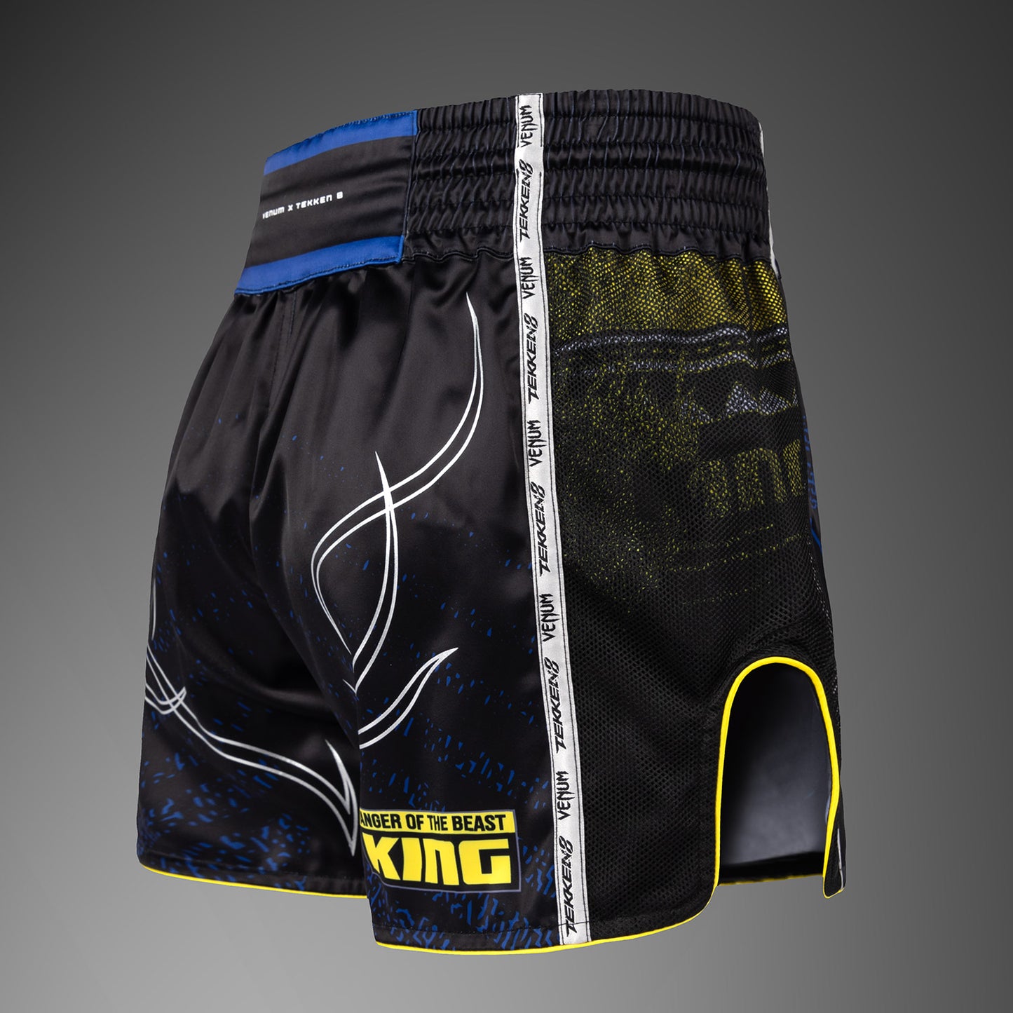 Venum x TEKKEN 8 Pantaloncini Muay Thaï - King - Nero/Giallo