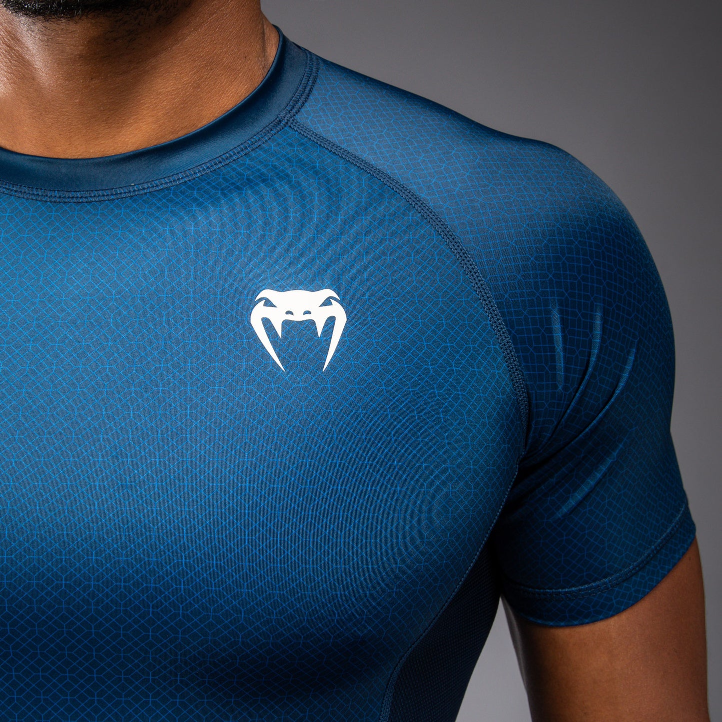 Venum x Roger Gracie Academy Rashguard a Maniche Corte - Blu