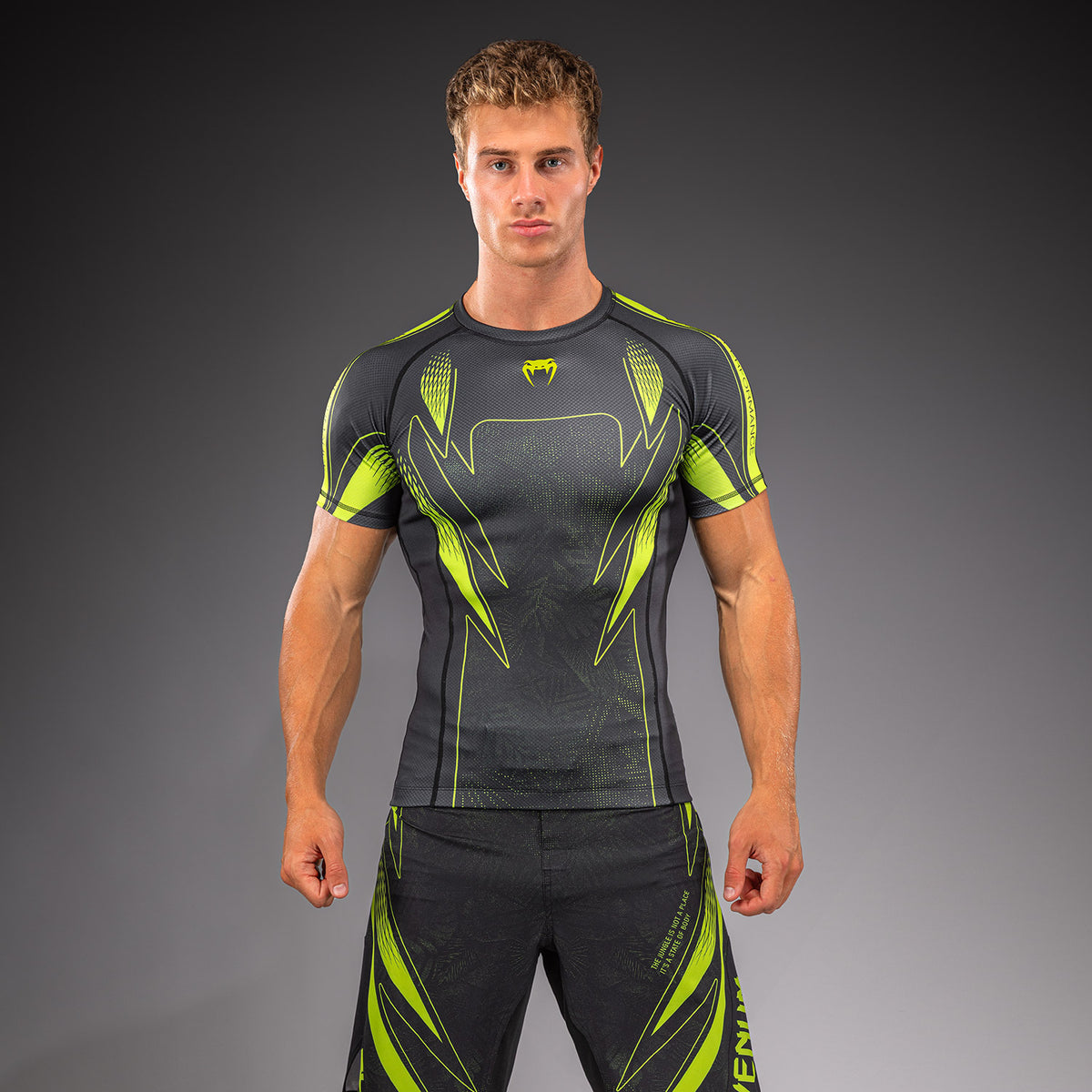 Venum Amazonia Reborn Maglia a compressione a maniche corte - Nero/Verde