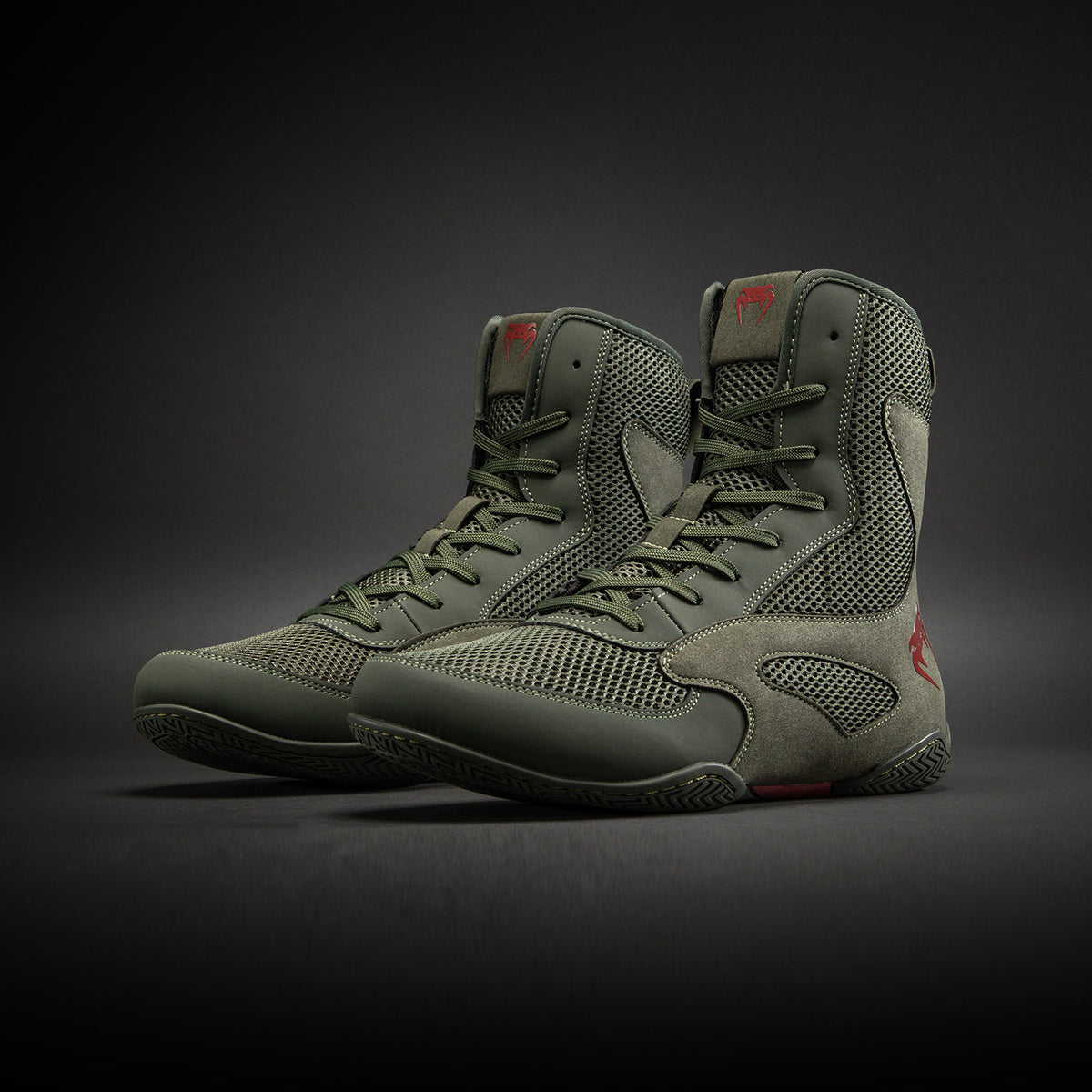 Venum Contender Scarpe da boxe - Kaki/Rosso