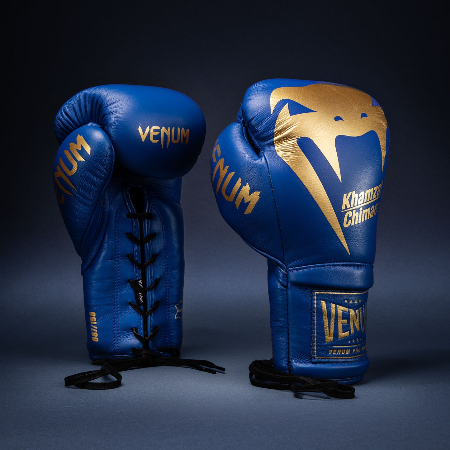 Guantoni da boxe Venum Giant 2.0 Khamzat Chimaev Pro - Blu oro