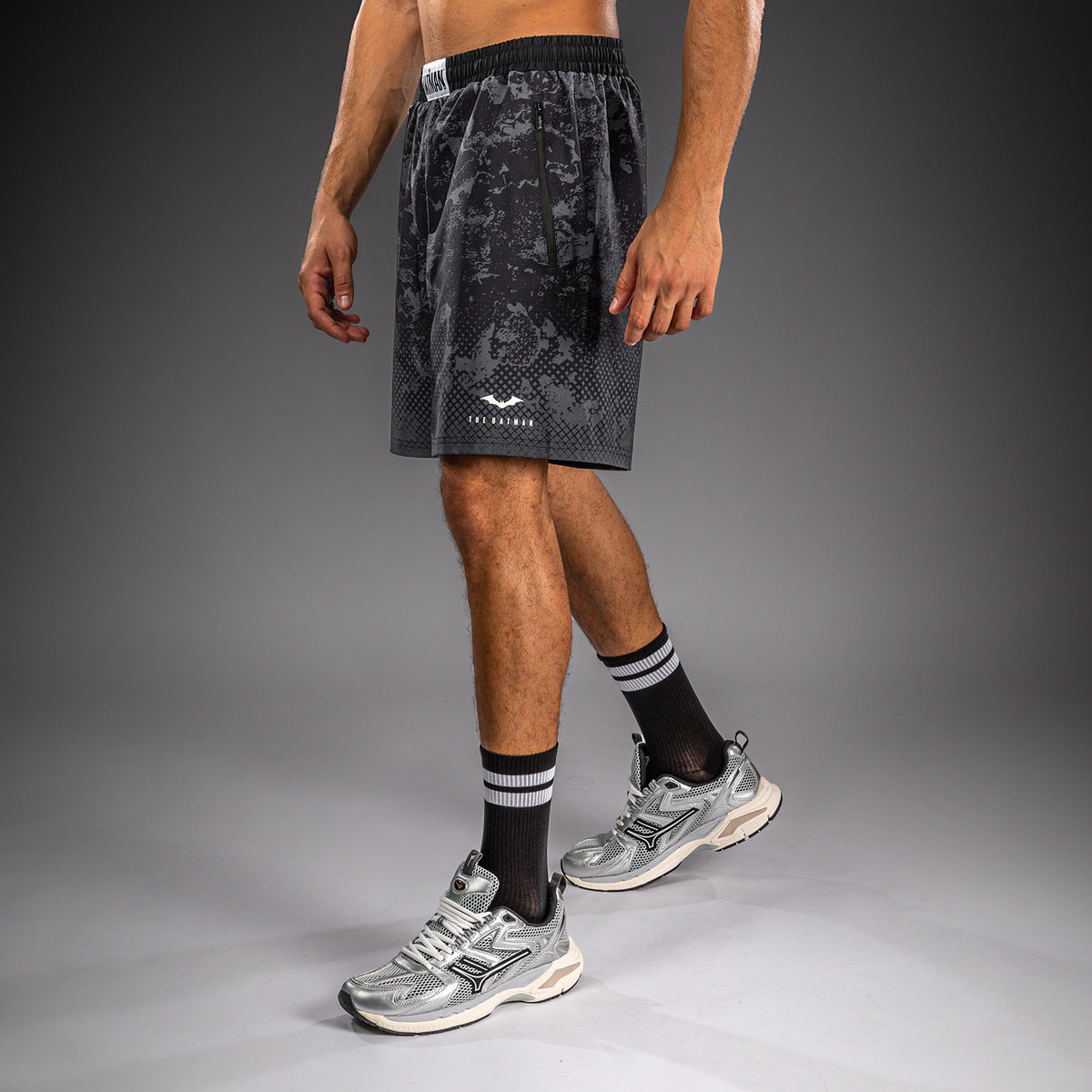 Venum x Batman Pantaloncini da allenamento - Nero/Grigio/Bianco
