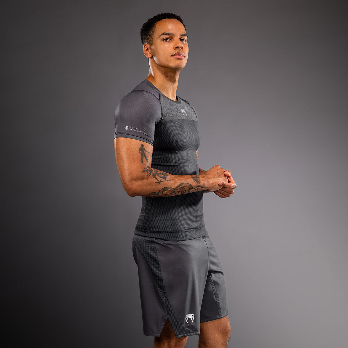 Venum G-Fit Scale Rashguard a maniche corte - Grigio