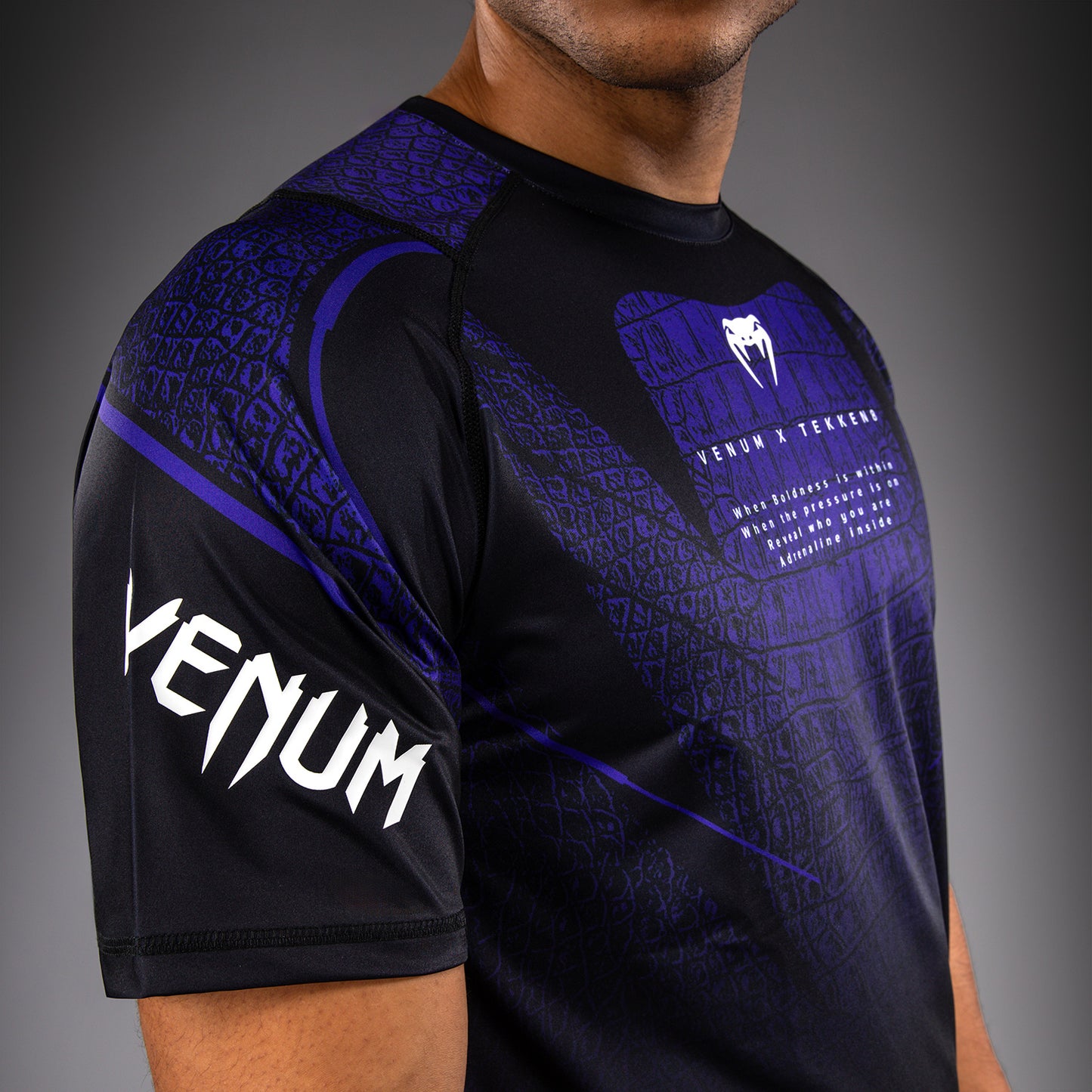 Venum x TEKKEN 8 Maglietta Dry Tech - Kazuya - Nero/Viola