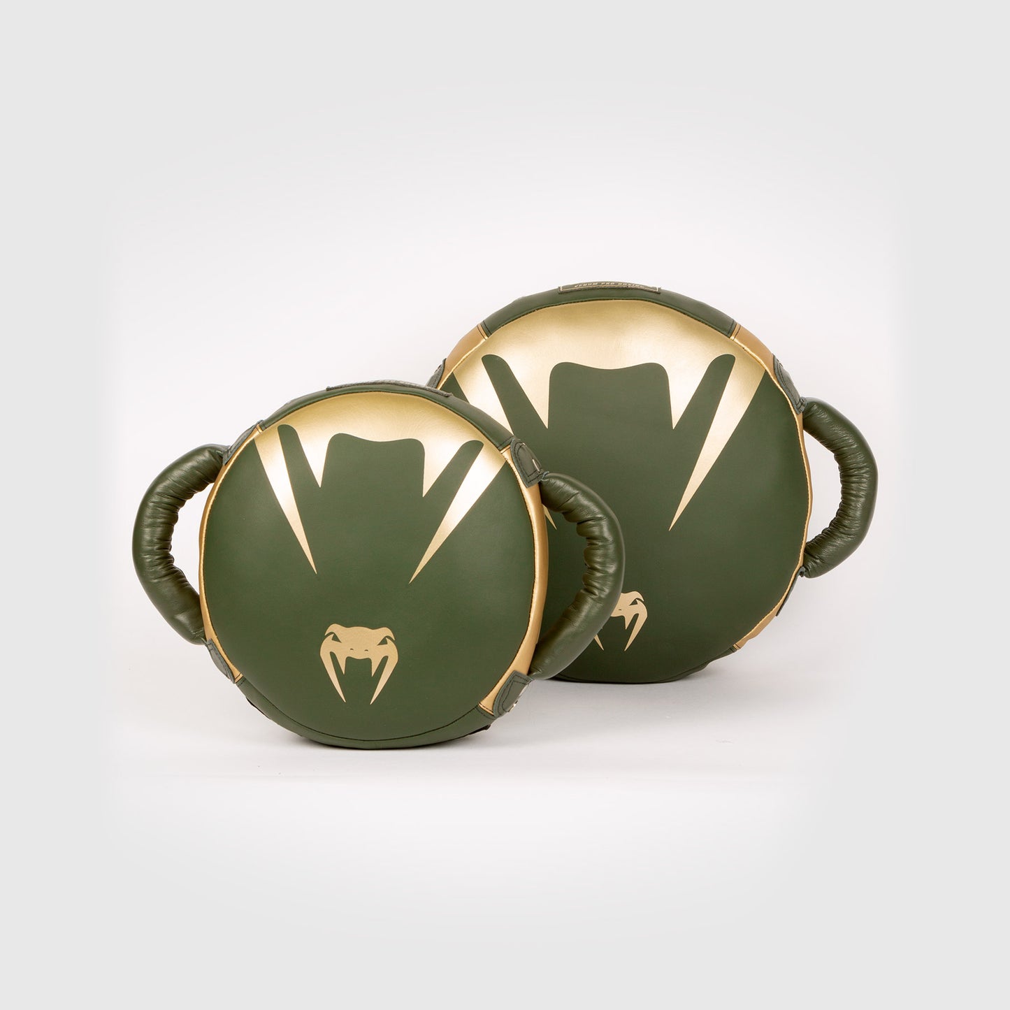 PRO BOXING GEAR PICCOLO PAD ROTONDO IN MICROFIBRA DI QUALITÀ - Khaki/Oro