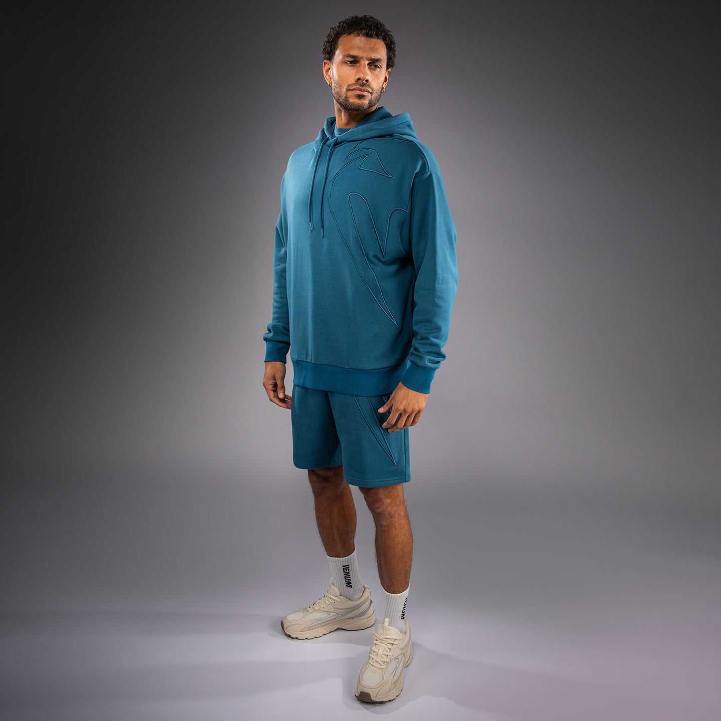 Venum Giant 3D Felpa con Cappuccio - Blu Oceano