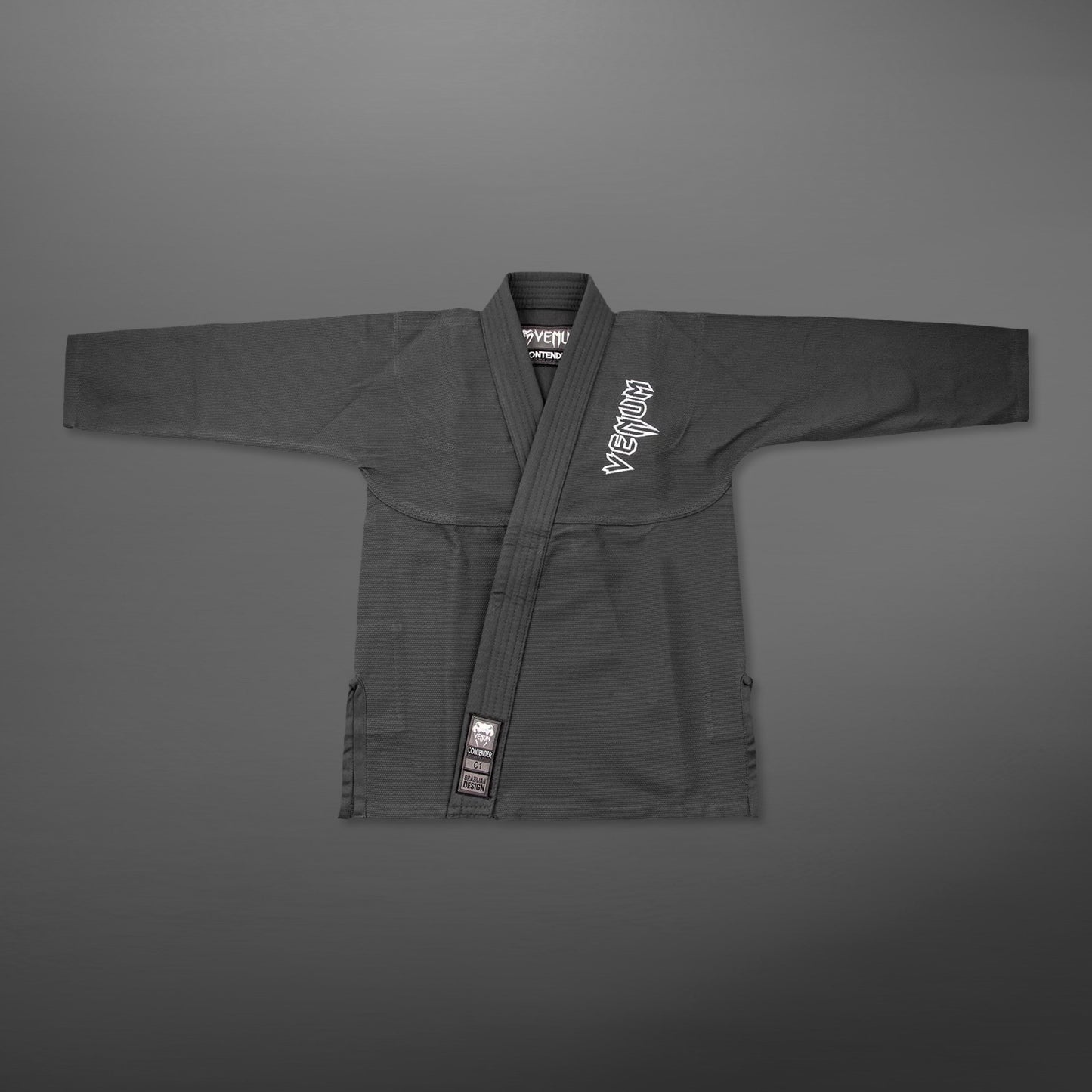 Venum Contender Kids Gi da BJJ (Completo di cintura bianca) - Grigio